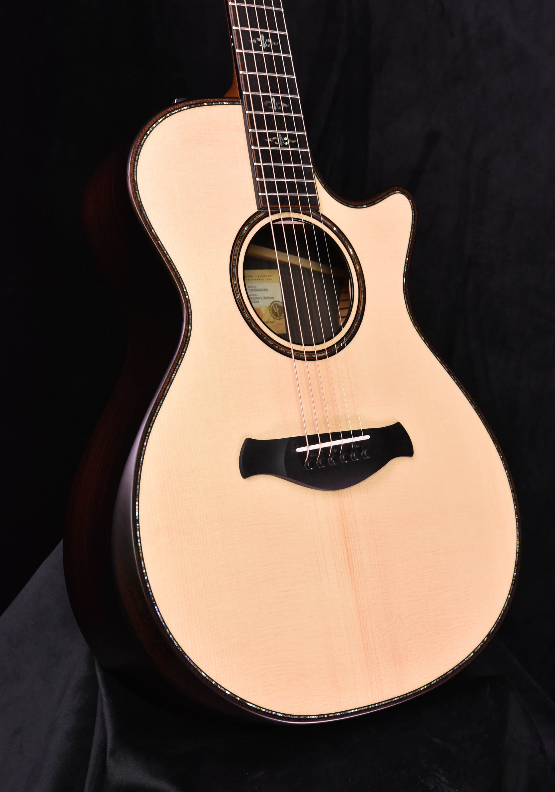 Taylor 912CE Builder's Edition Natural-  V Class Cutaway Guitar