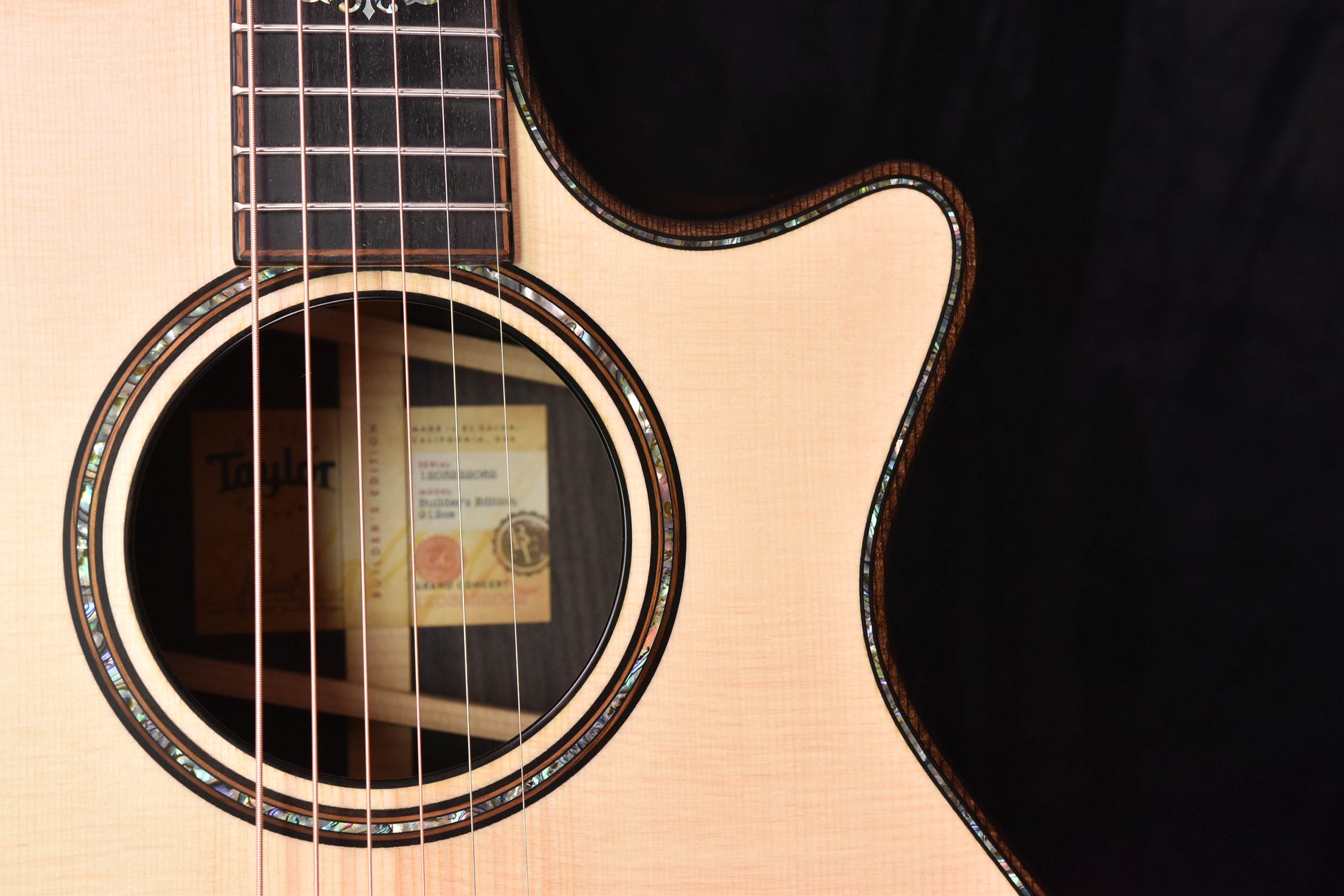 Taylor 912CE Builder's Edition Natural-  V Class Cutaway Guitar