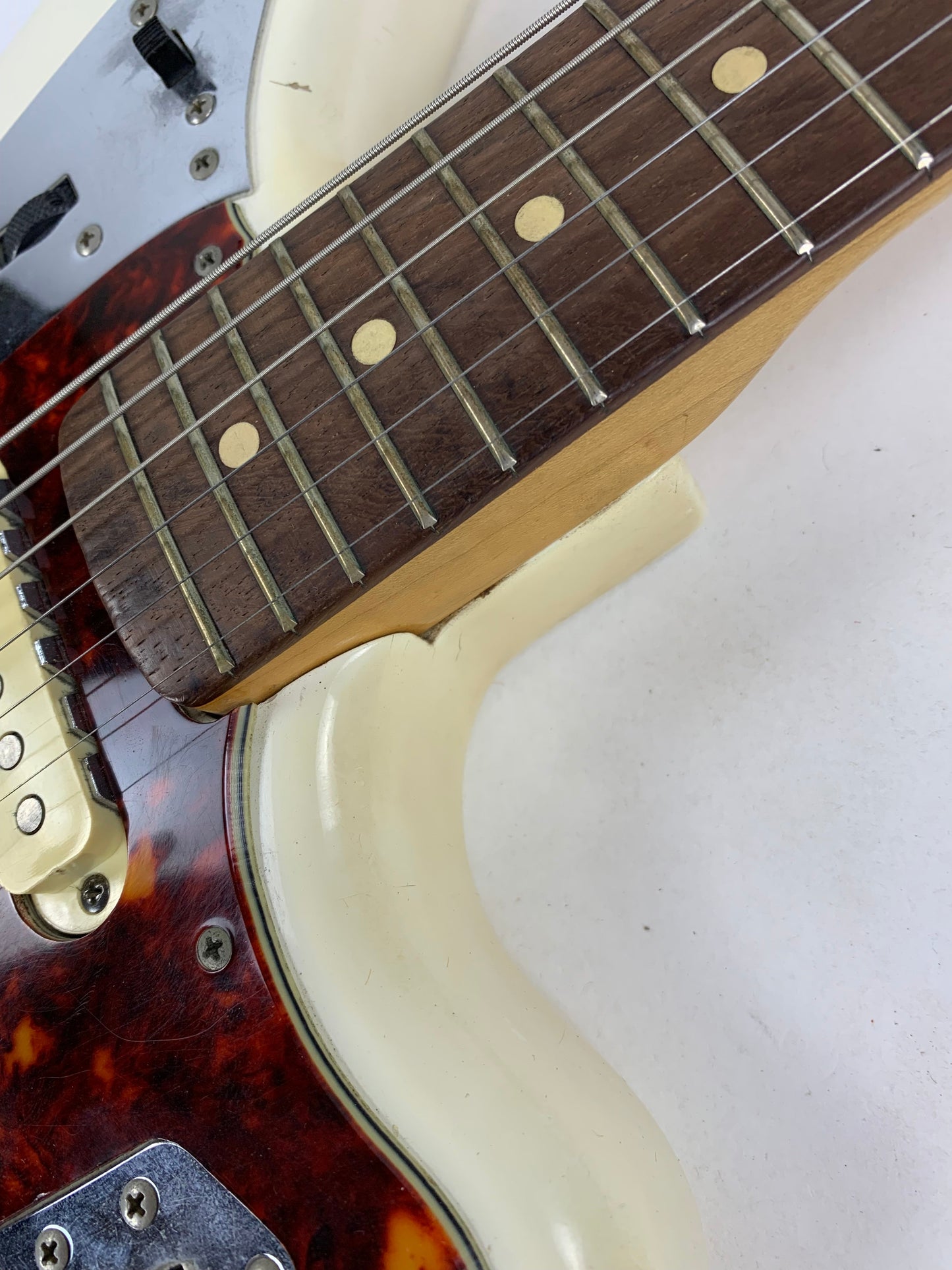 1962 Fender Jaguar Factory Custom Color OLYMPIC WHITE Pre-CBS w Original Brown Case & Strap