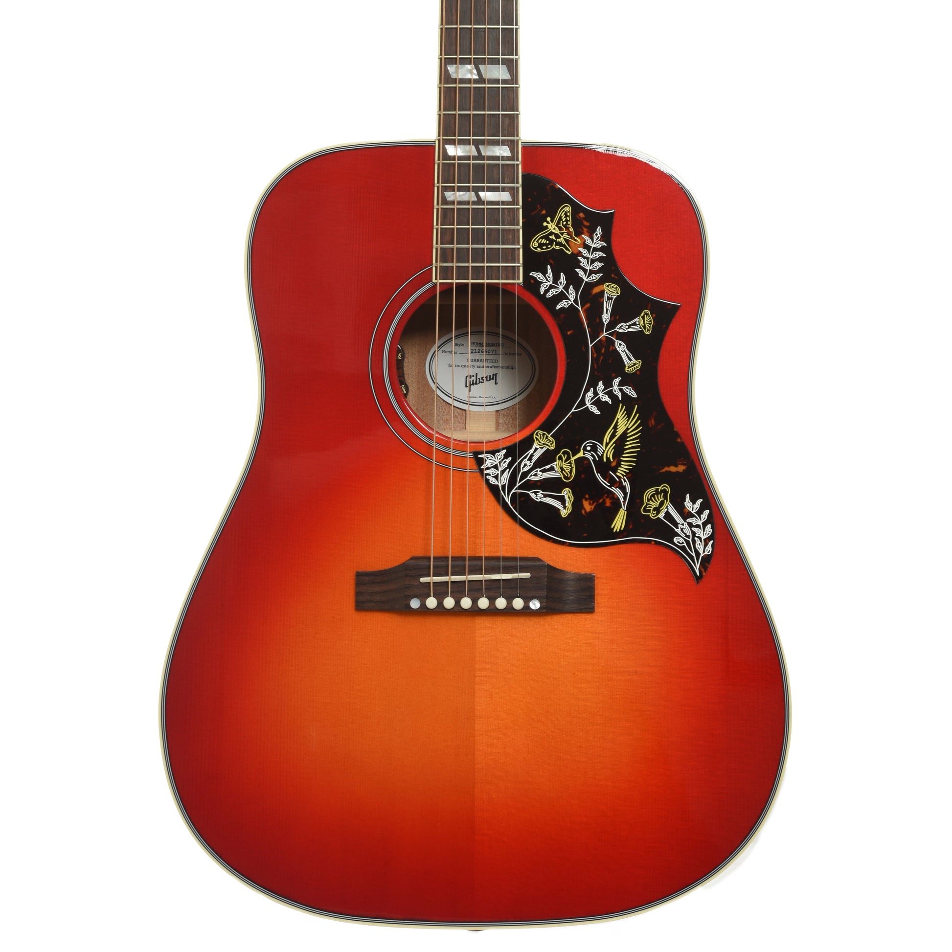 Gibson Hummingbird Standard Acoustic Guitar & Case, Vintage Cherry Sunburst (VTC Pickup)