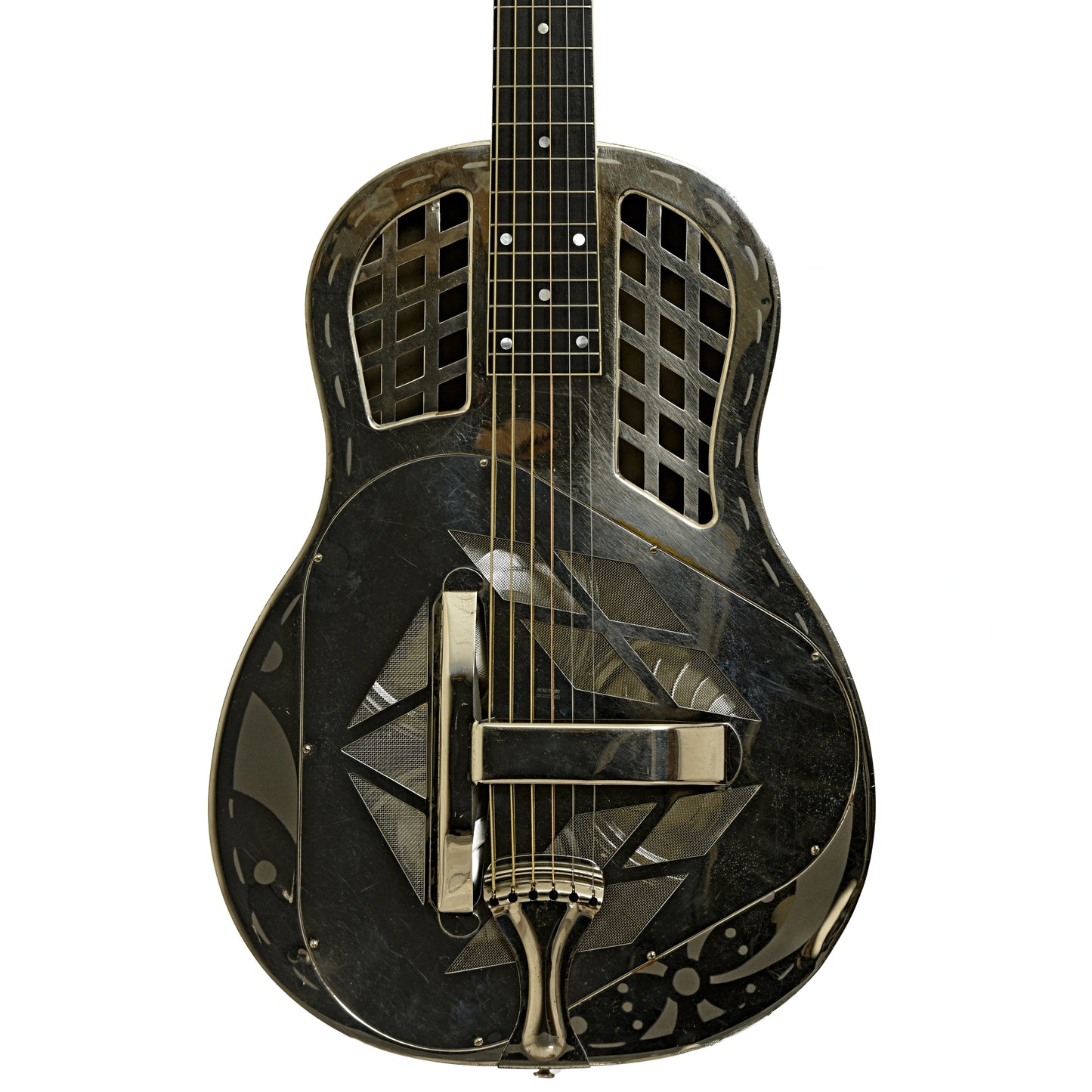 National Tricone Exploding Palm Tree Resonator Guitar (1937)
