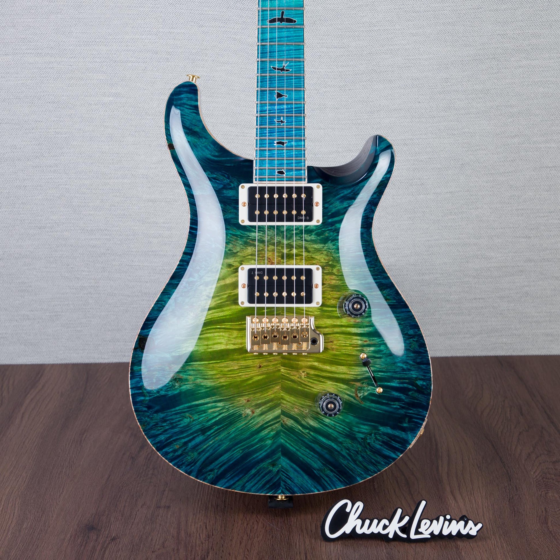 PRS Private Stock Custom 24 Electric Guitar - Laguna Glow/Charcoal Wash - #250410405