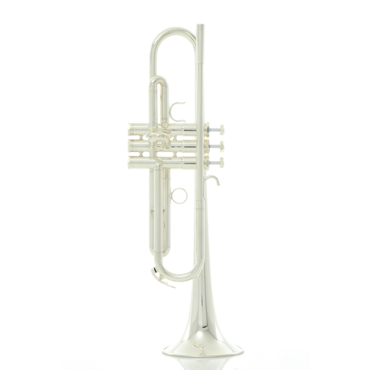 Schilke B2 Yellow Brass Bell Bb Trumpet - Silver Plated