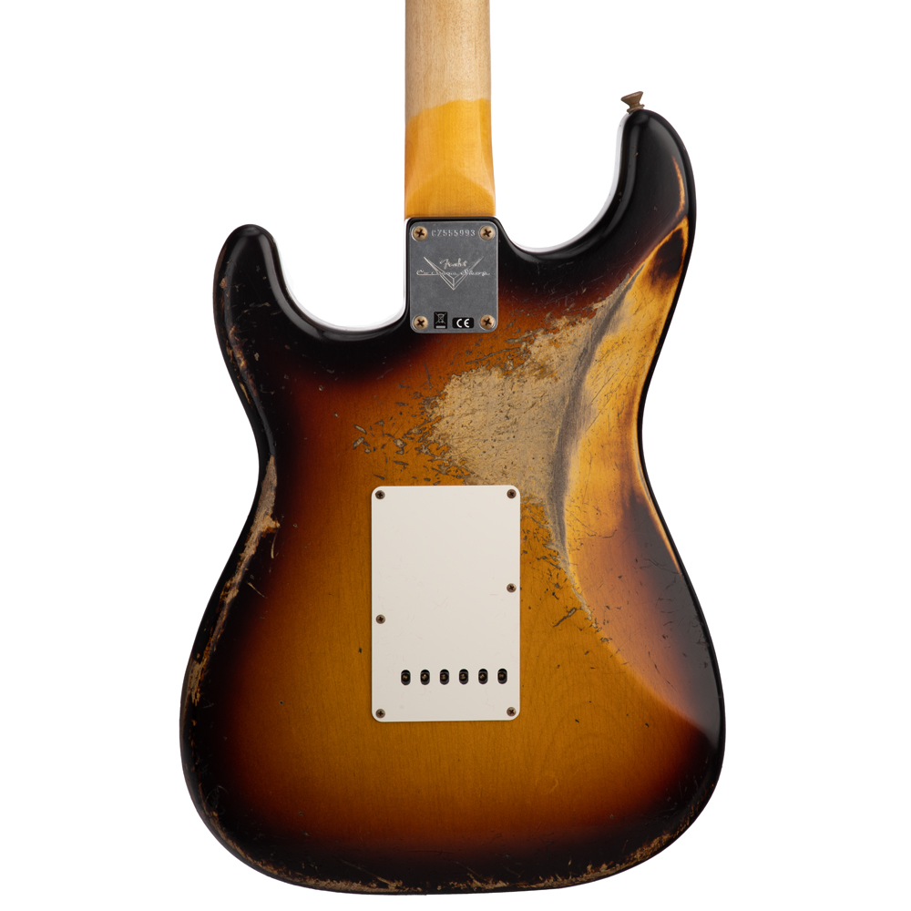 Fender Custom Shop #30 1967 Stratocaster Heavy Relic Electric Guitar - Faded Aged 3-Color Sunburst - #CZ555993