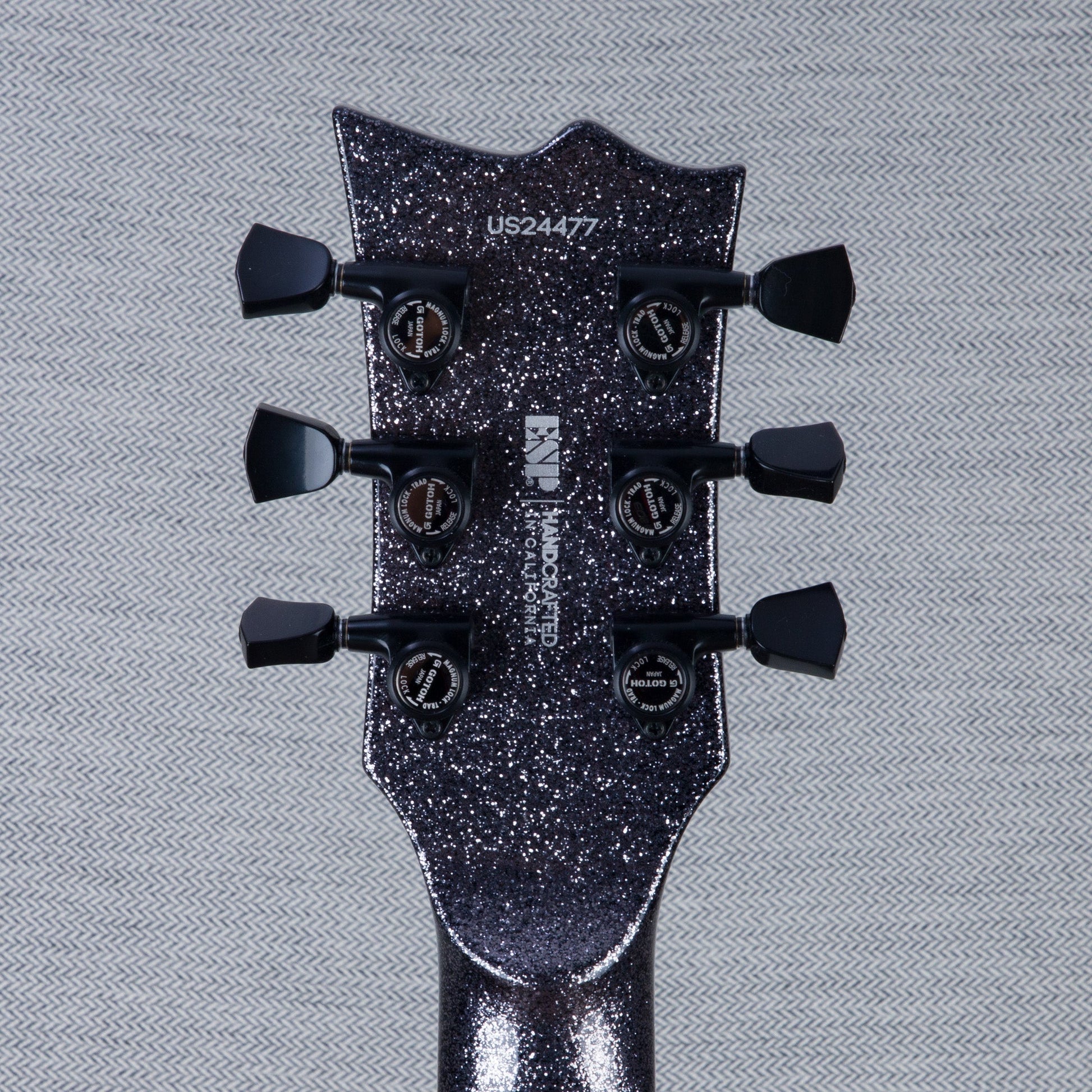 ESP USA Eclipse Electric Guitar - Black Sparkle - #US24477 - Mint, Open Box