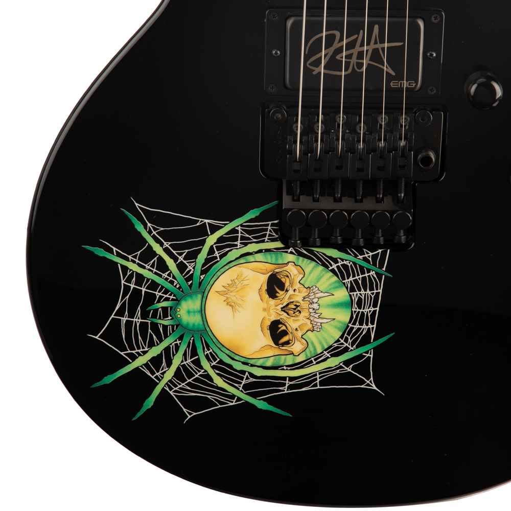 ESP 30th Anniversary KH-3 Spider Electric Guitar - Black With Spider Graphic
