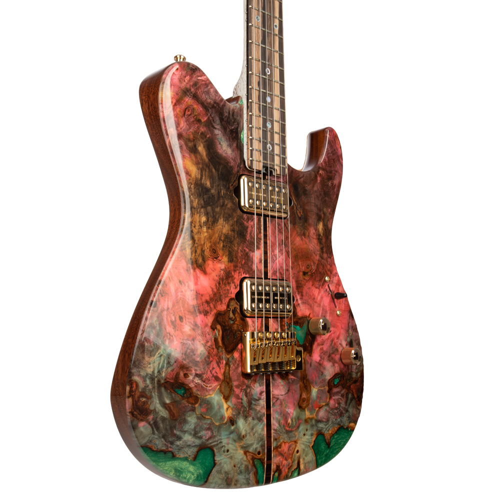 ESP Exhibition Limited Throbber CTM FL Electric Guitar - Natural Amorous Brown