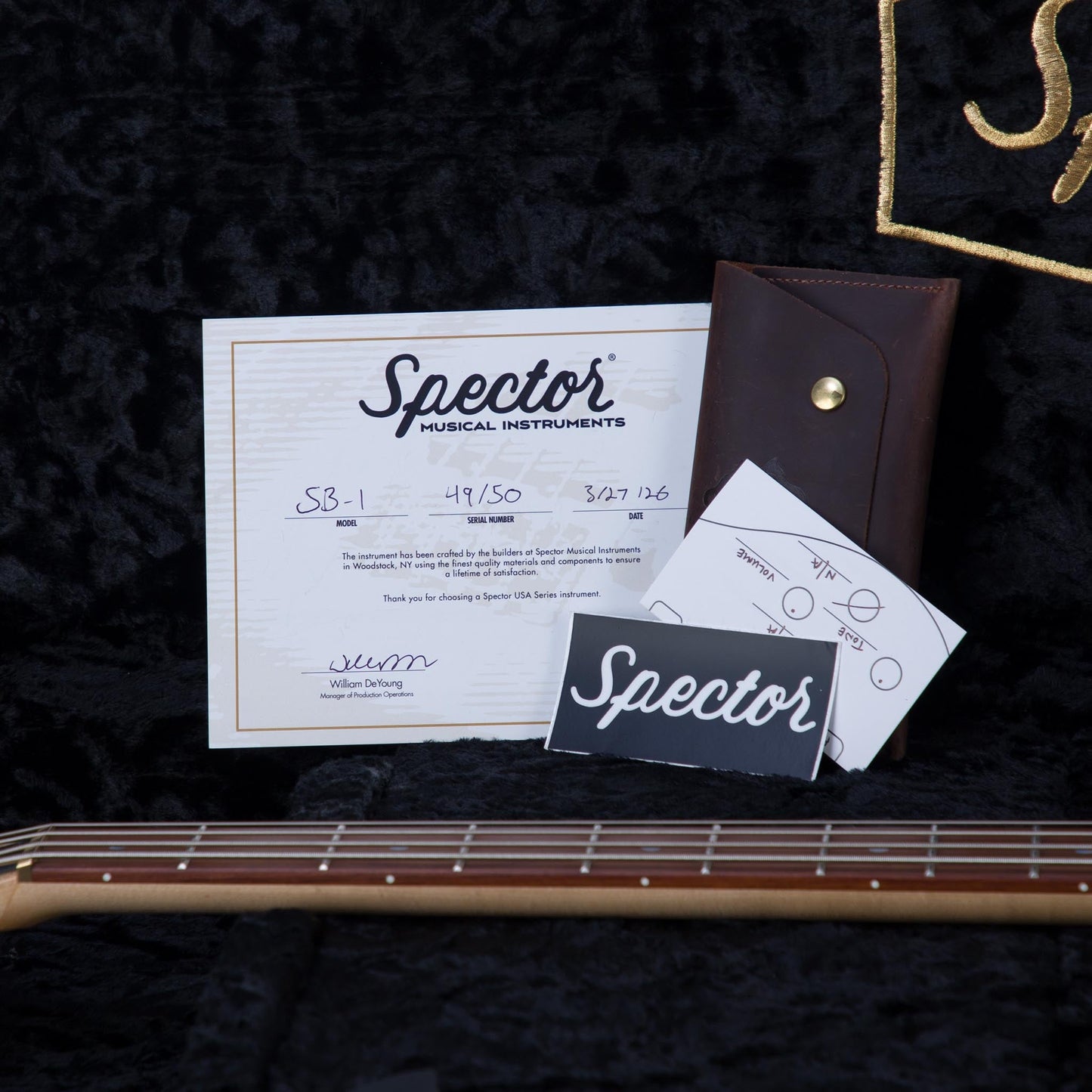 Spector USA Limited Edition SB-1 Lightly Figured Maple Electric Bass Guitar - #49