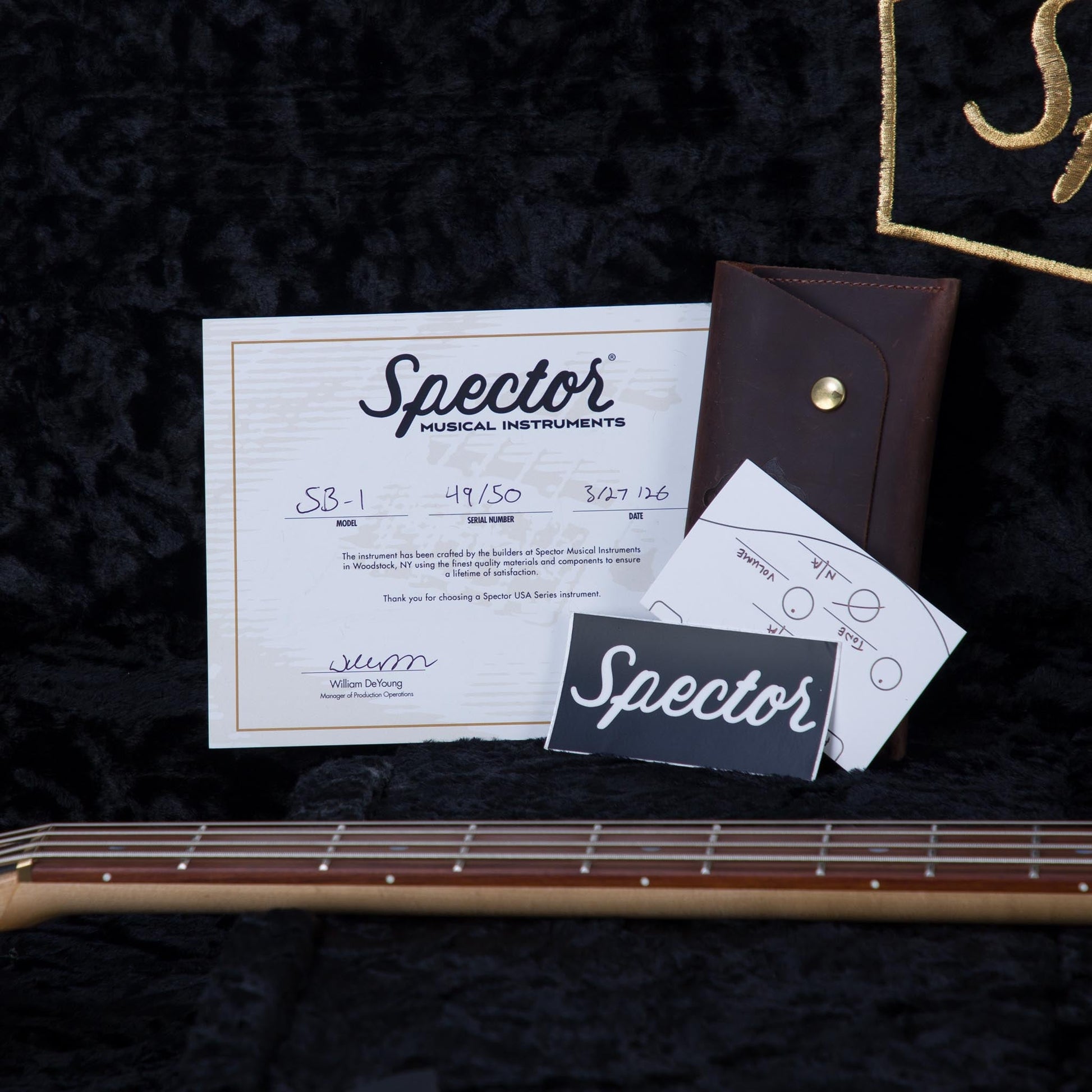 Spector USA Limited Edition SB-1 Lightly Figured Maple Electric Bass Guitar - #49