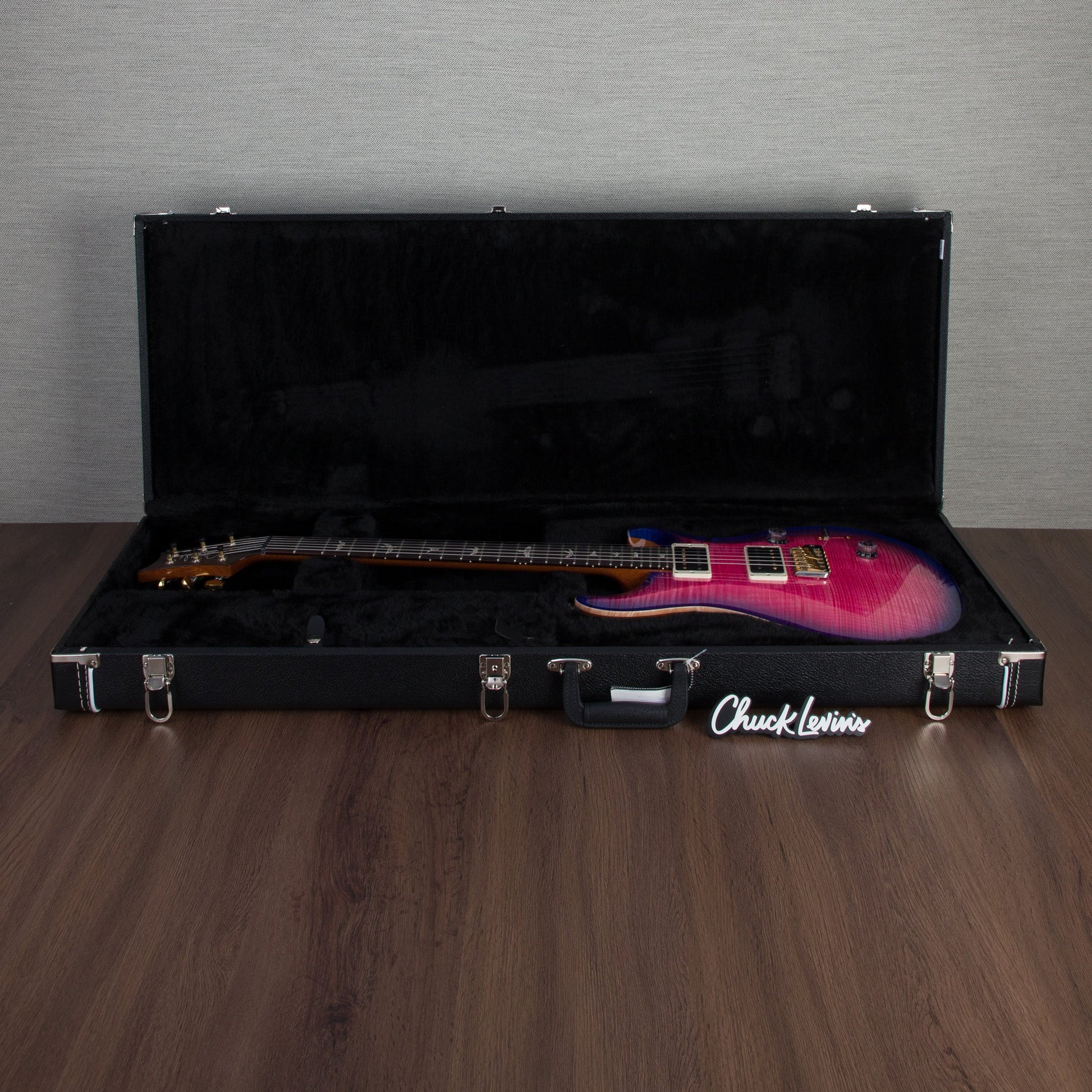 PRS Custom 24 10-Top Electric Guitar - Bonnie Pink With Purple Burst