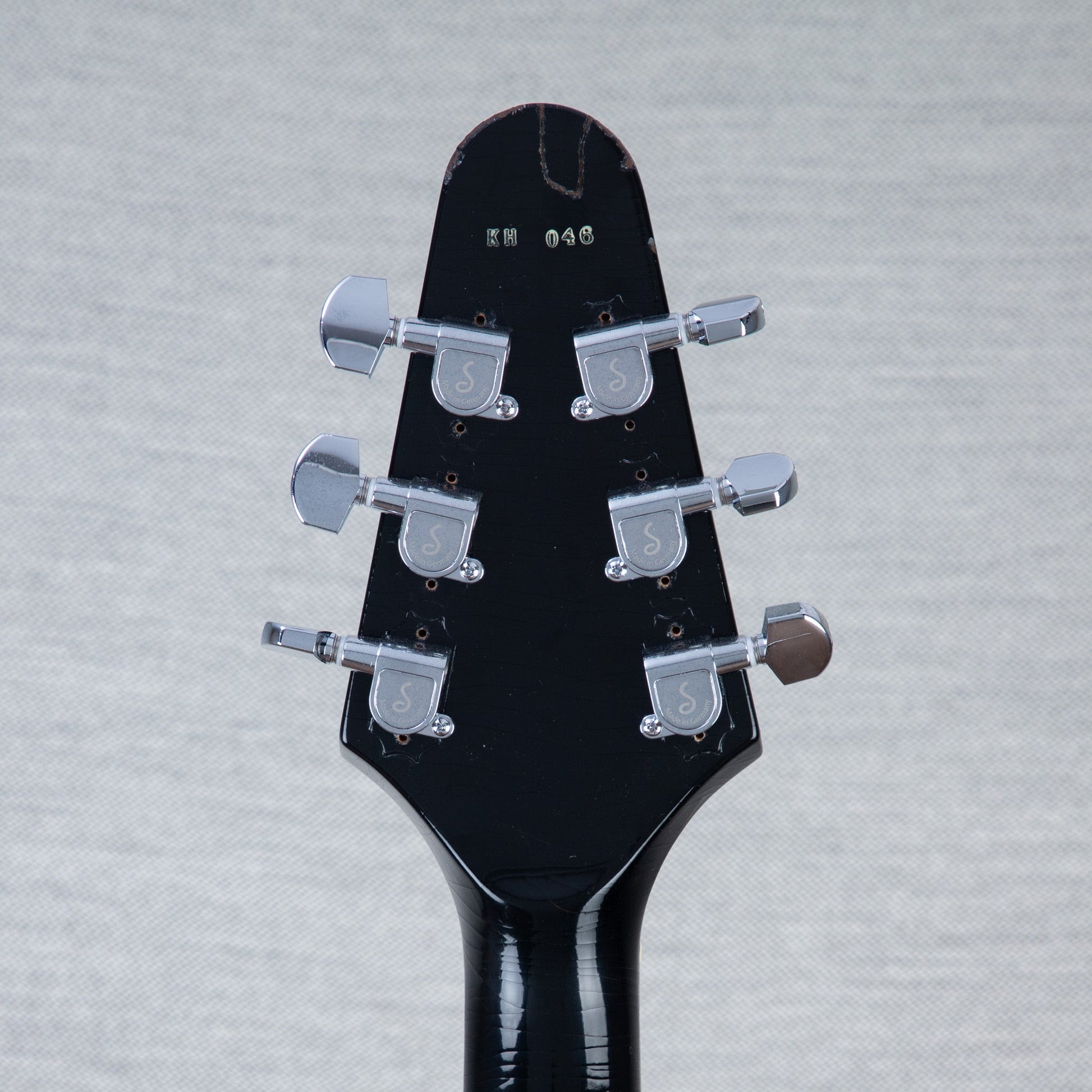 Gibson Custom Shop Kirk Hammet 1979 Flying V Electric Guitar - Ebony - #KH046