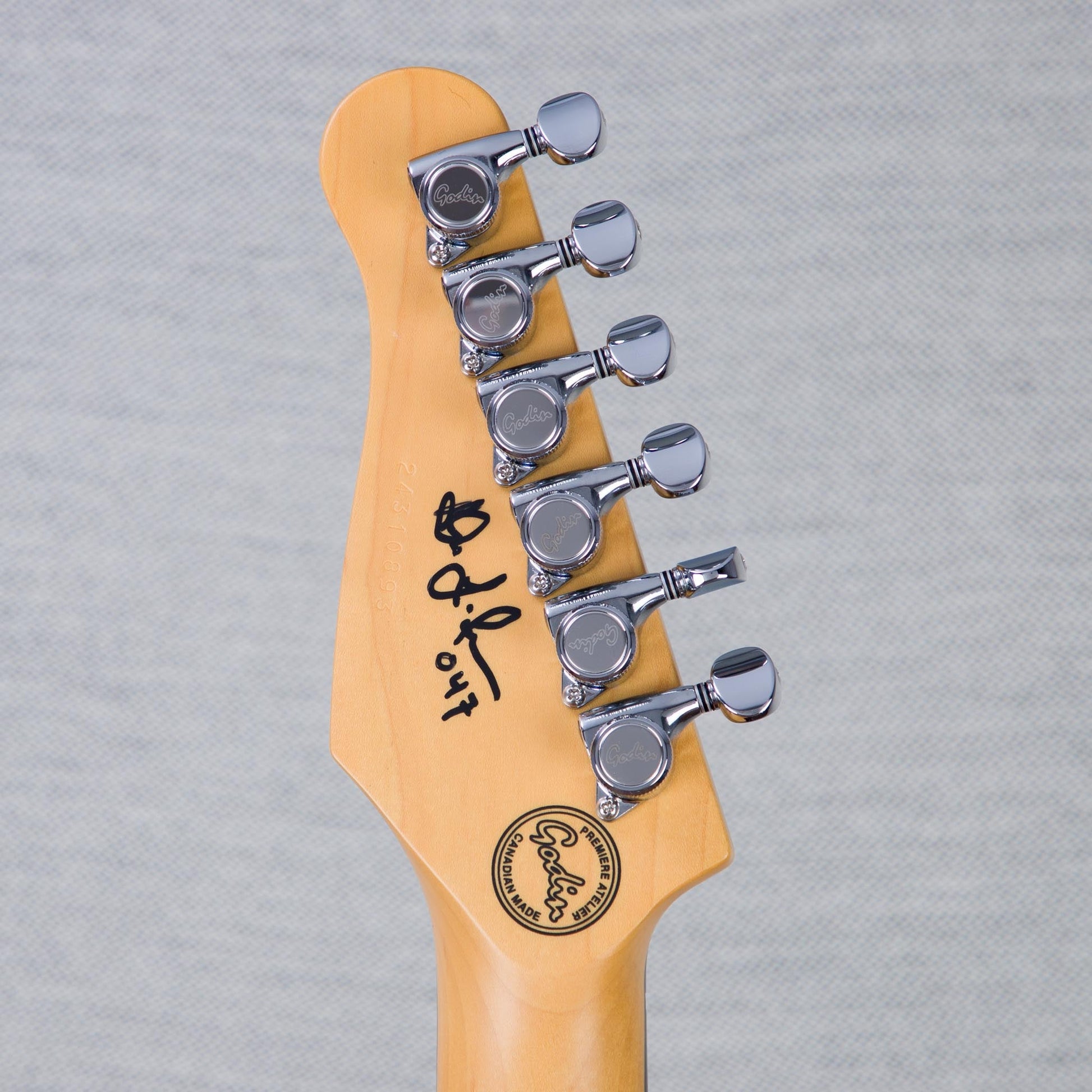 Lerxst Grace Alex Lifeson Signature Electric Guitar with Vega Trem Signed - Red - #24310893