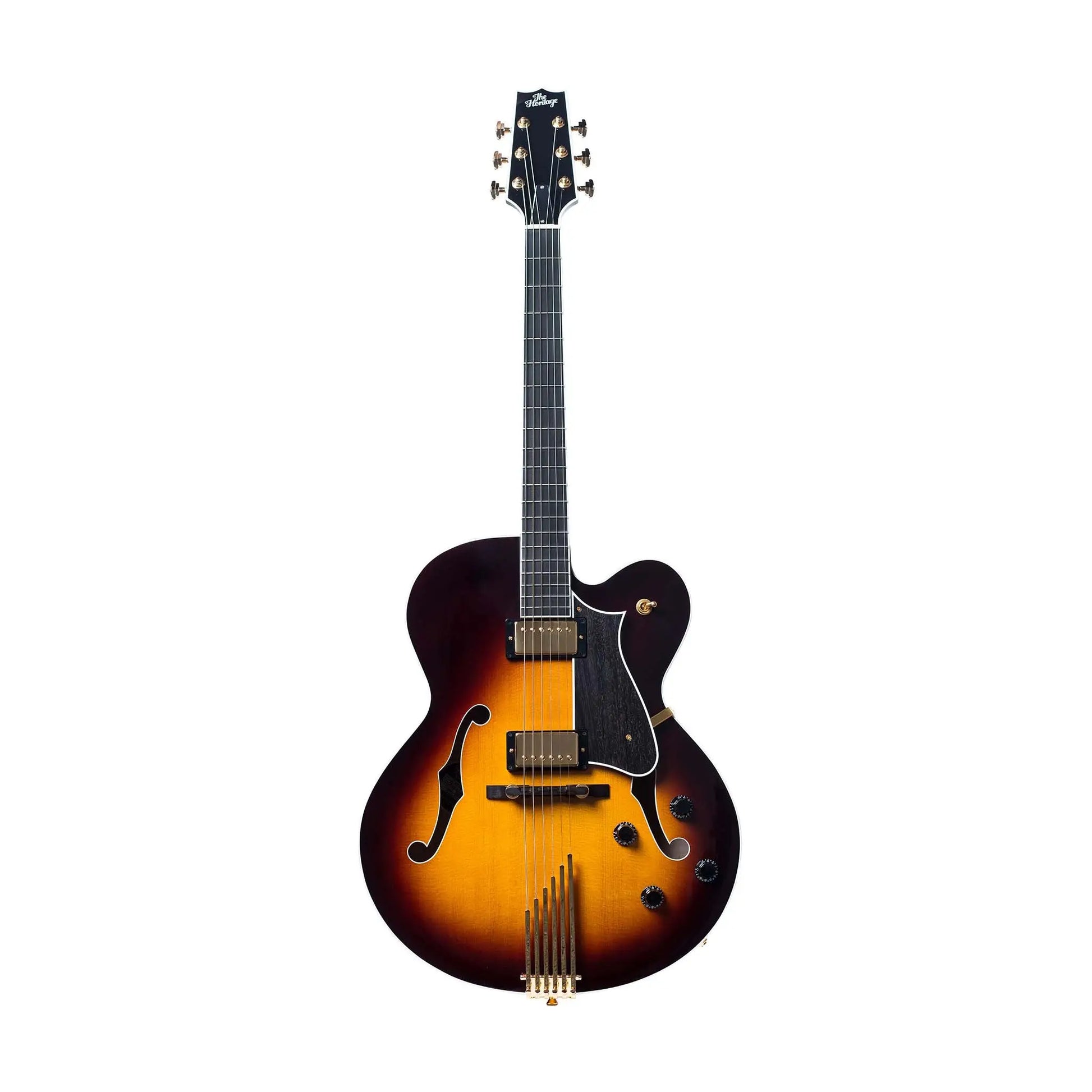 Heritage Eagle Classic Hollow Electric Guitar with Case - Original Sunburst