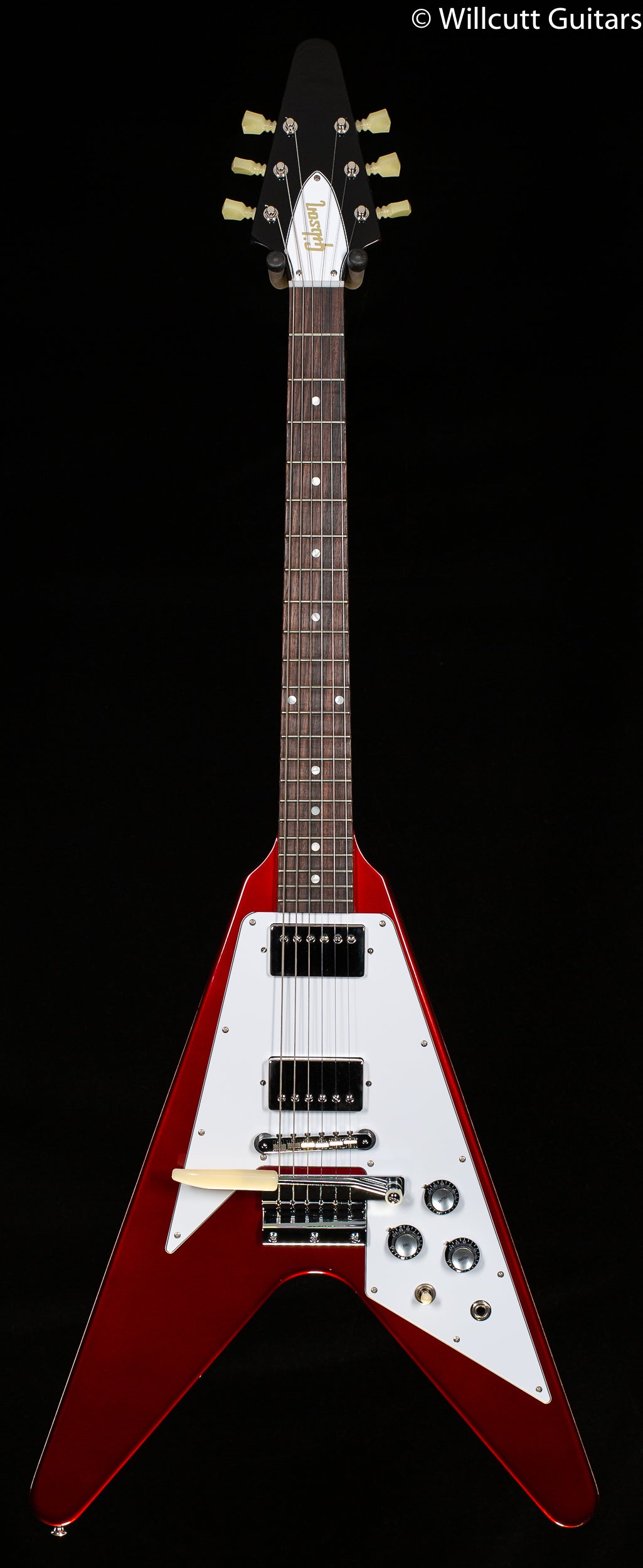Gibson Custom Shop 1967 Mahogany Flying V Reissue Sparkling Burgundy VOS Short Maestro Chrome