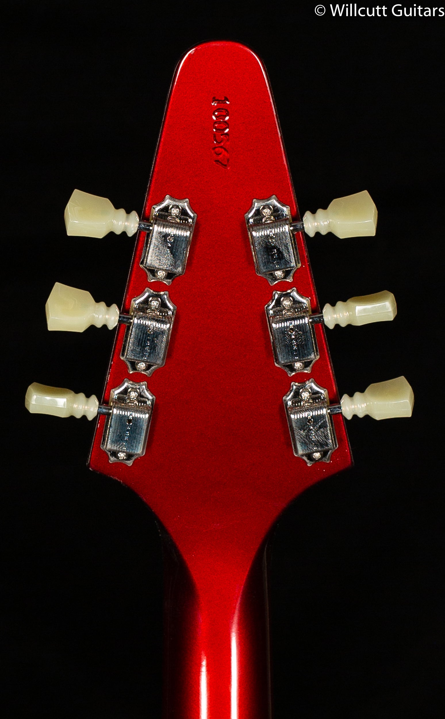 Gibson Custom Shop 1967 Mahogany Flying V Reissue Sparkling Burgundy VOS Short Maestro Chrome
