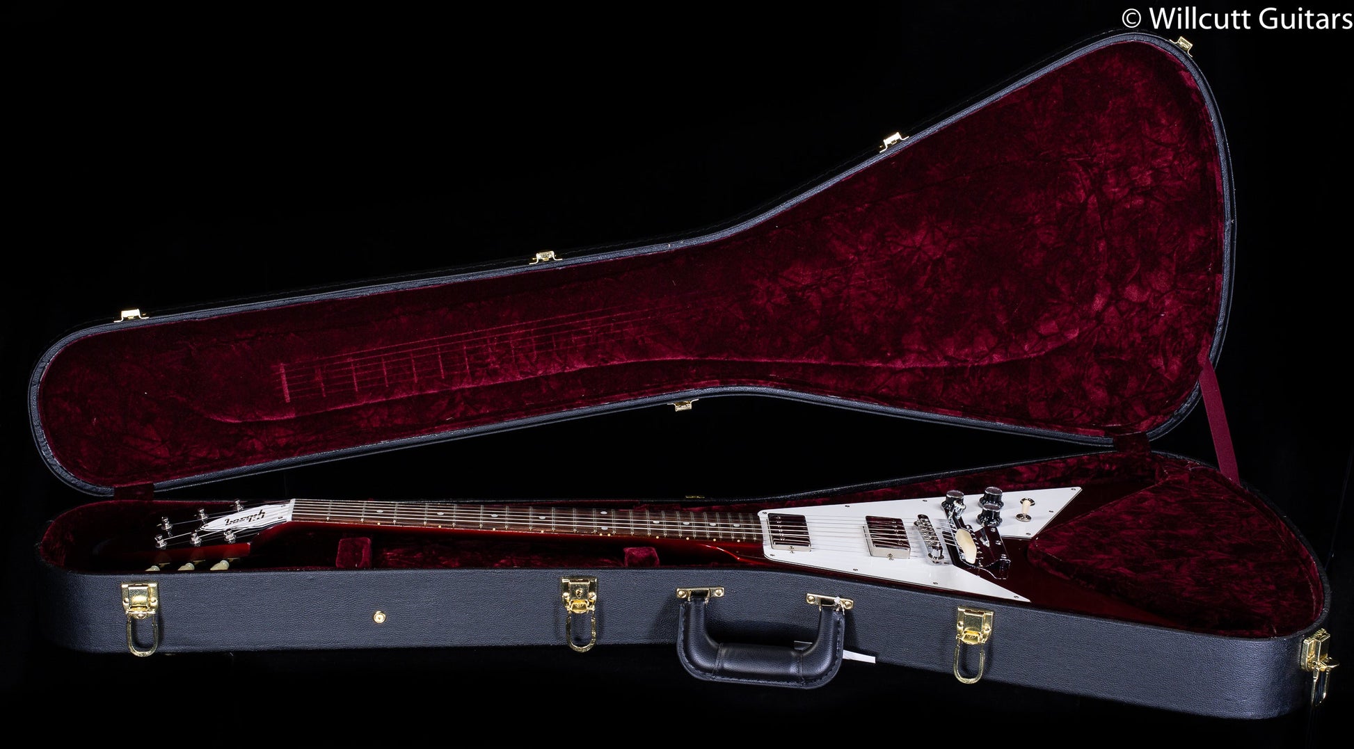 Gibson Custom Shop 1967 Mahogany Flying V Reissue Sparkling Burgundy VOS Short Maestro Chrome