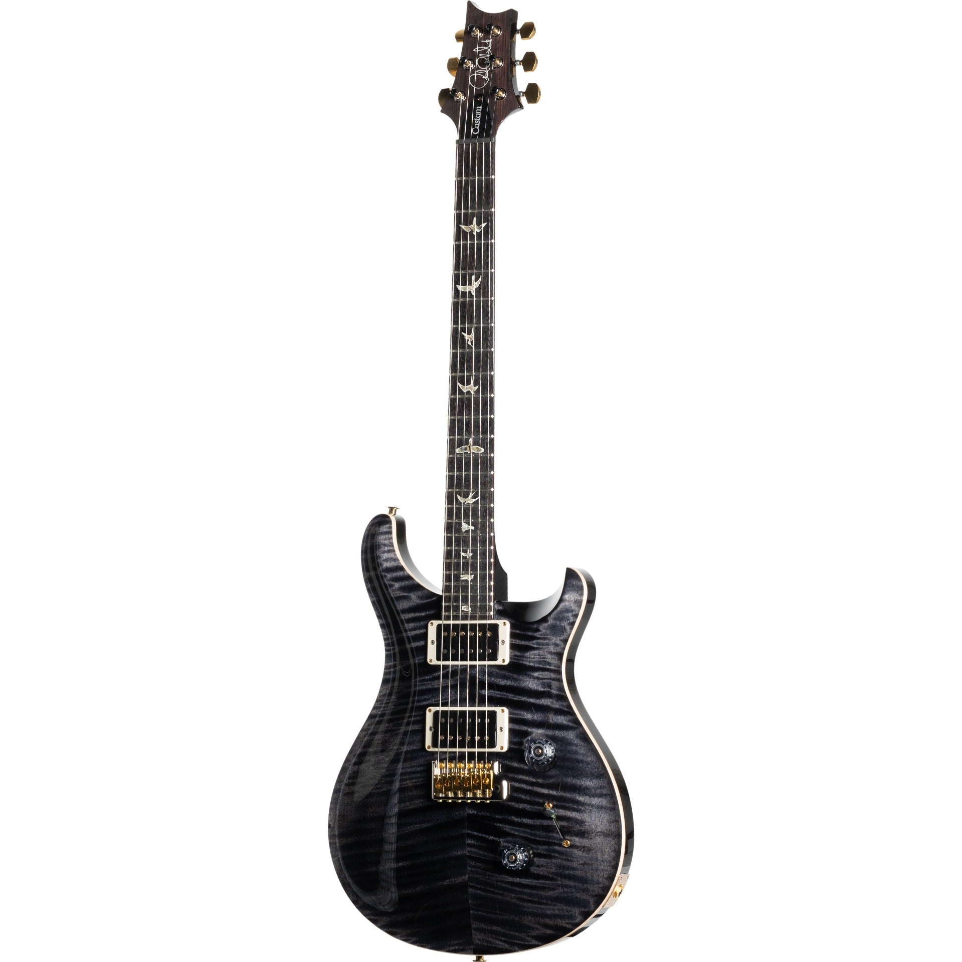 PRS Custom 24 10 Top Electric Guitar, Gray Black w/ Case