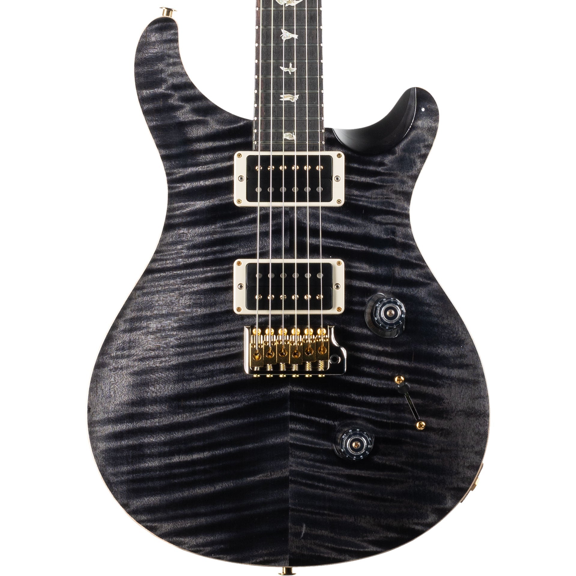 PRS Custom 24 10 Top Electric Guitar, Gray Black w/ Case