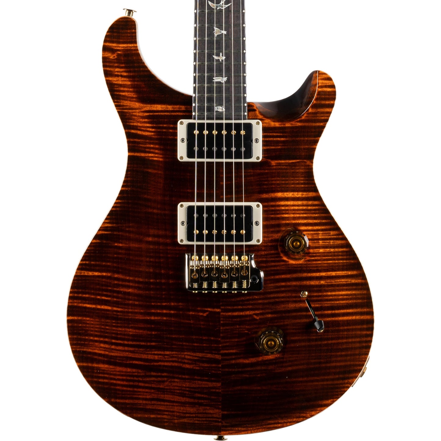 PRS Custom 24 10 Top Electric Guitar, Orange Tiger