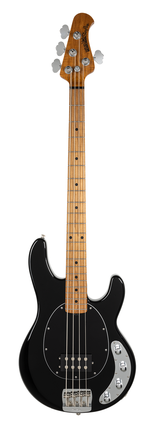 Music Man StingRay Special Bass Guitar - Black, Single Pickup, Chrome HW