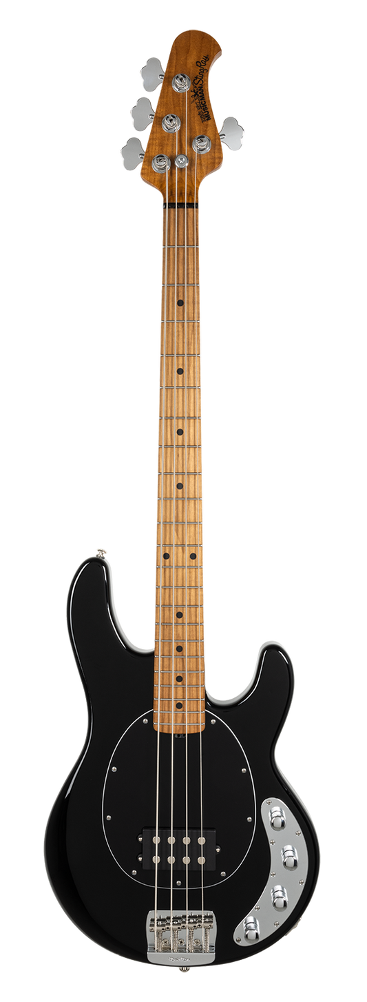 Music Man StingRay Special Bass Guitar - Black, Single Pickup, Chrome HW