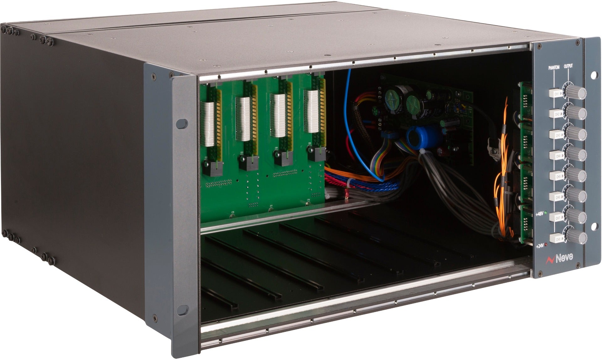 AMS Neve 1073/1084 5U Rack with PSU, Phantom and Gain Control