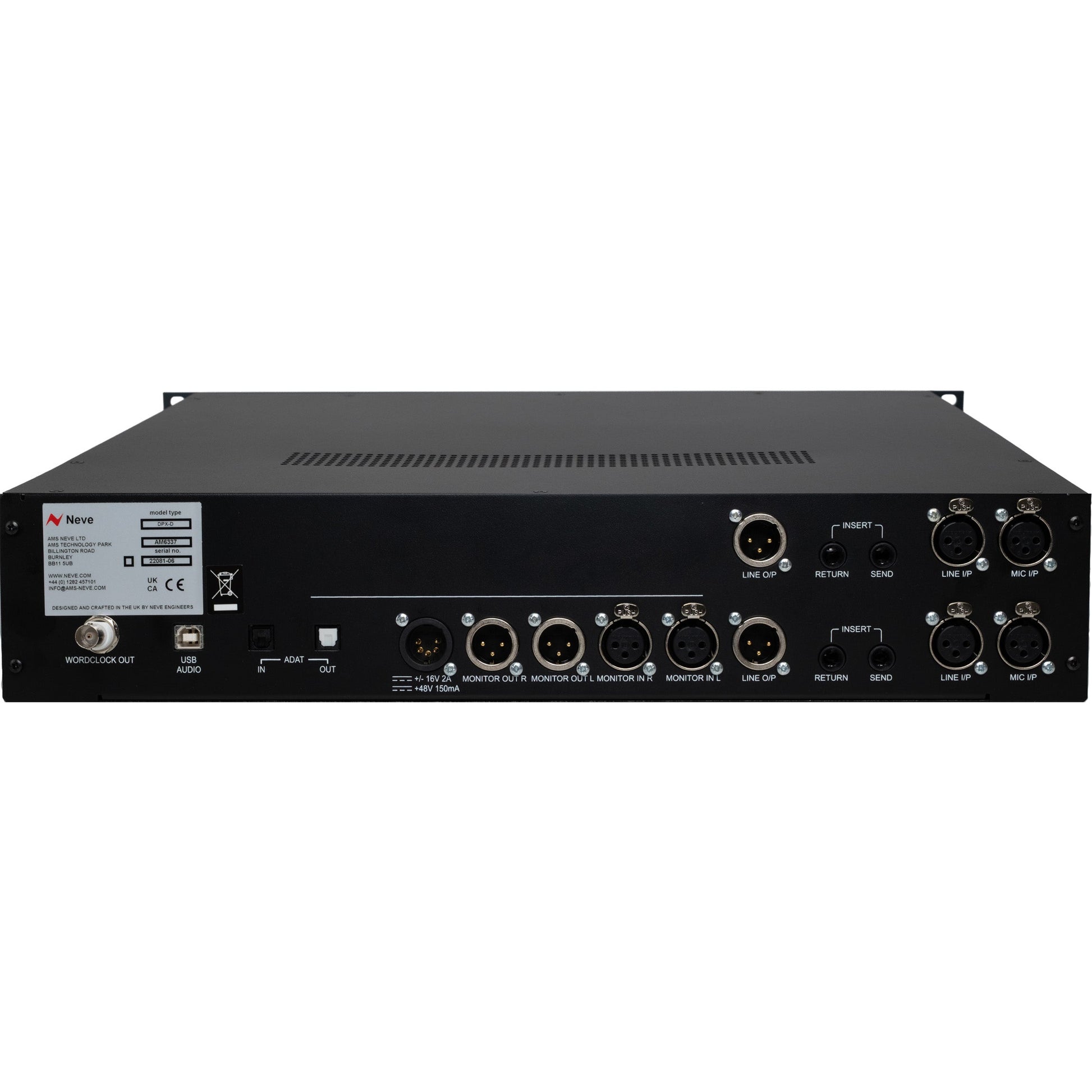 AMS Neve 1073DPX-D Dual 1073 Channel Strip with USB / ADAT Audio Interface