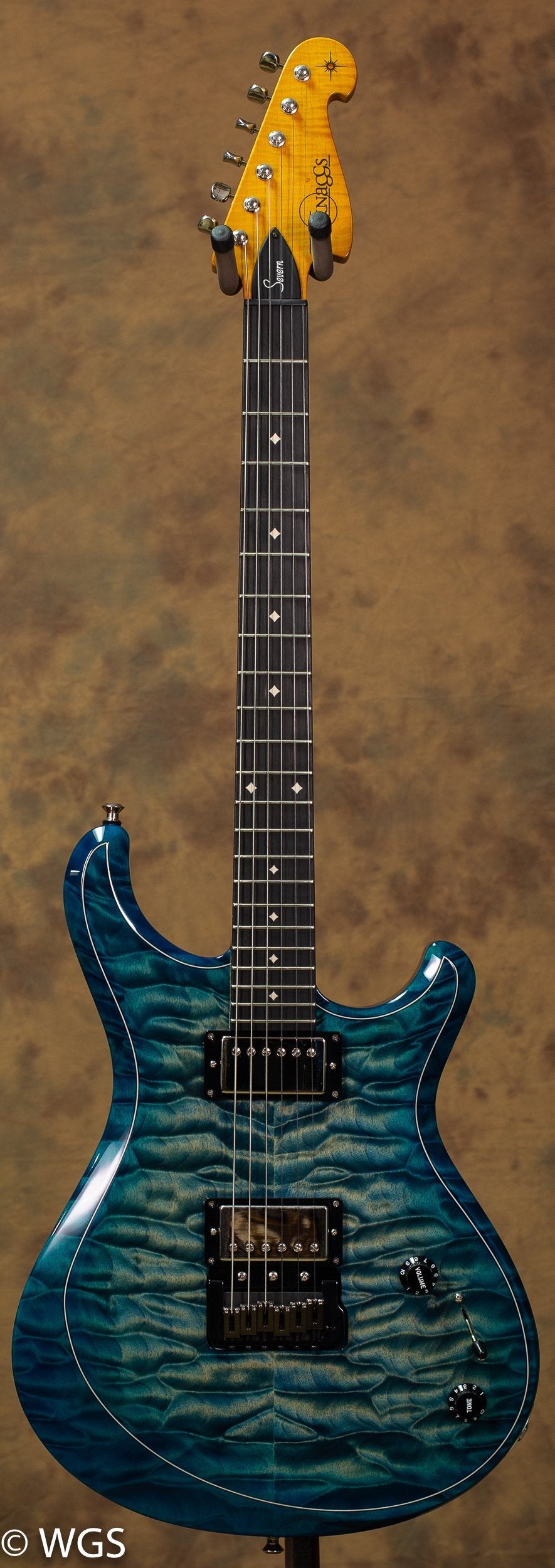 Knaggs Chesapeake Severn Blue Green Burst Tier 1 Quilt USED