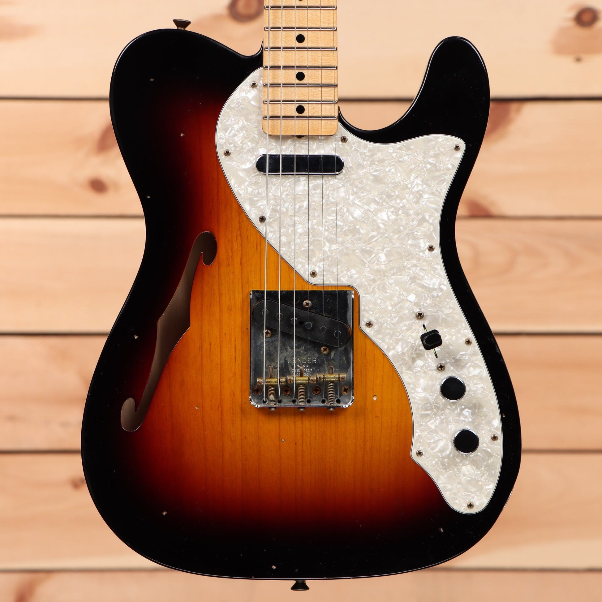 Fender Custom Shop 1968 Thinline Telecaster Relic - 3 Color Sunburst