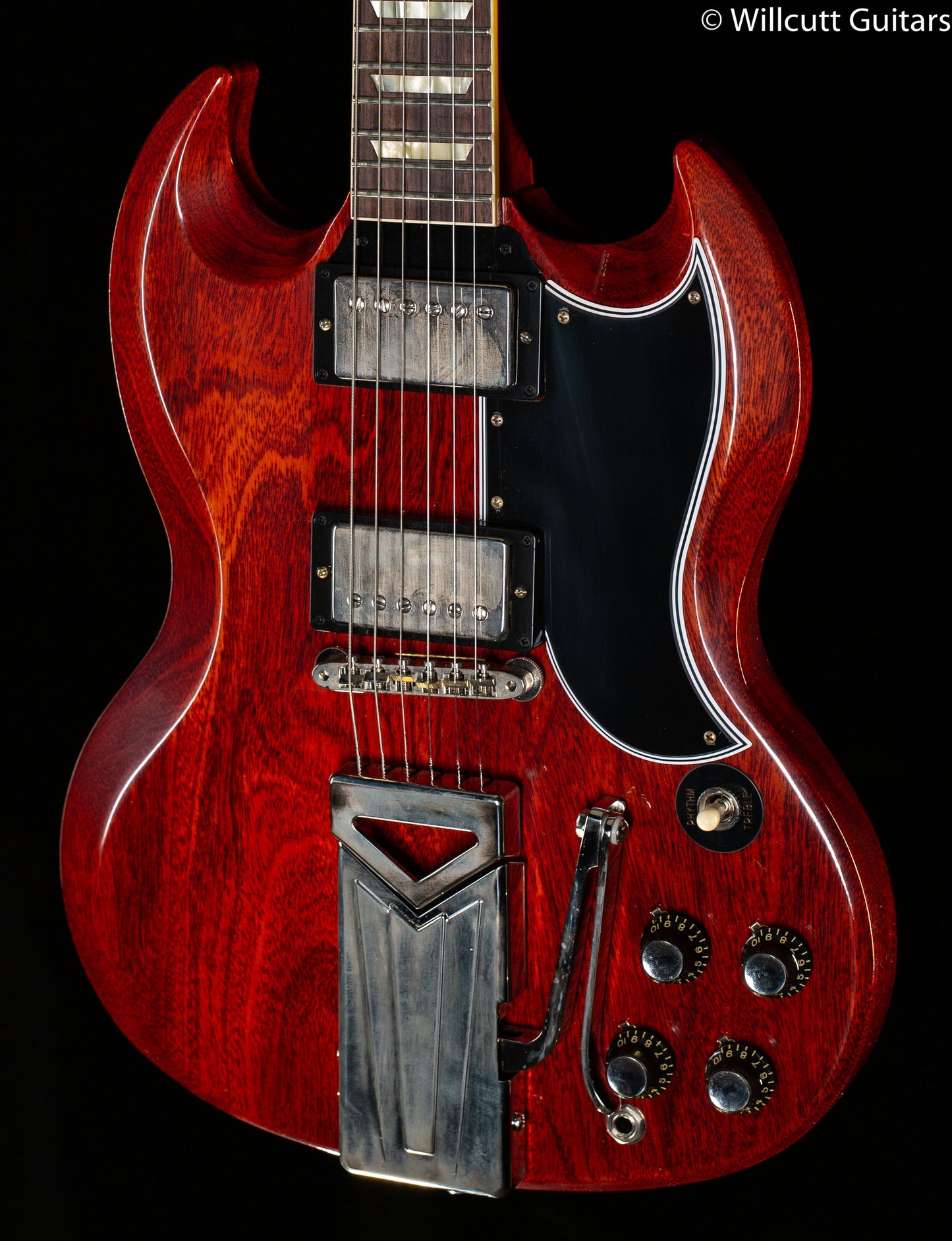 Gibson Custom Shop 60th Anniversary 1961 SG Les Paul Standard VOS Sideways Vibrola Cherry Red (871)