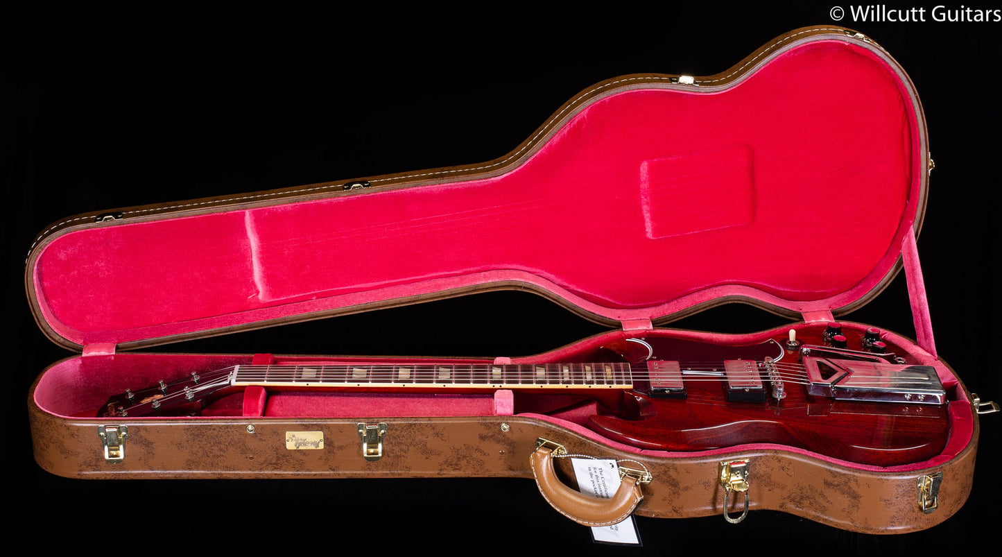 Gibson Custom Shop 60th Anniversary 1961 SG Les Paul Standard VOS Sideways Vibrola Cherry Red (871)