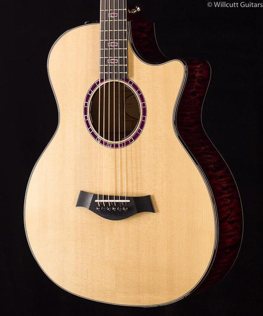 2019 Taylor Custom 11091 Grand Auditorium 12 Fret Quilted Maple (146)