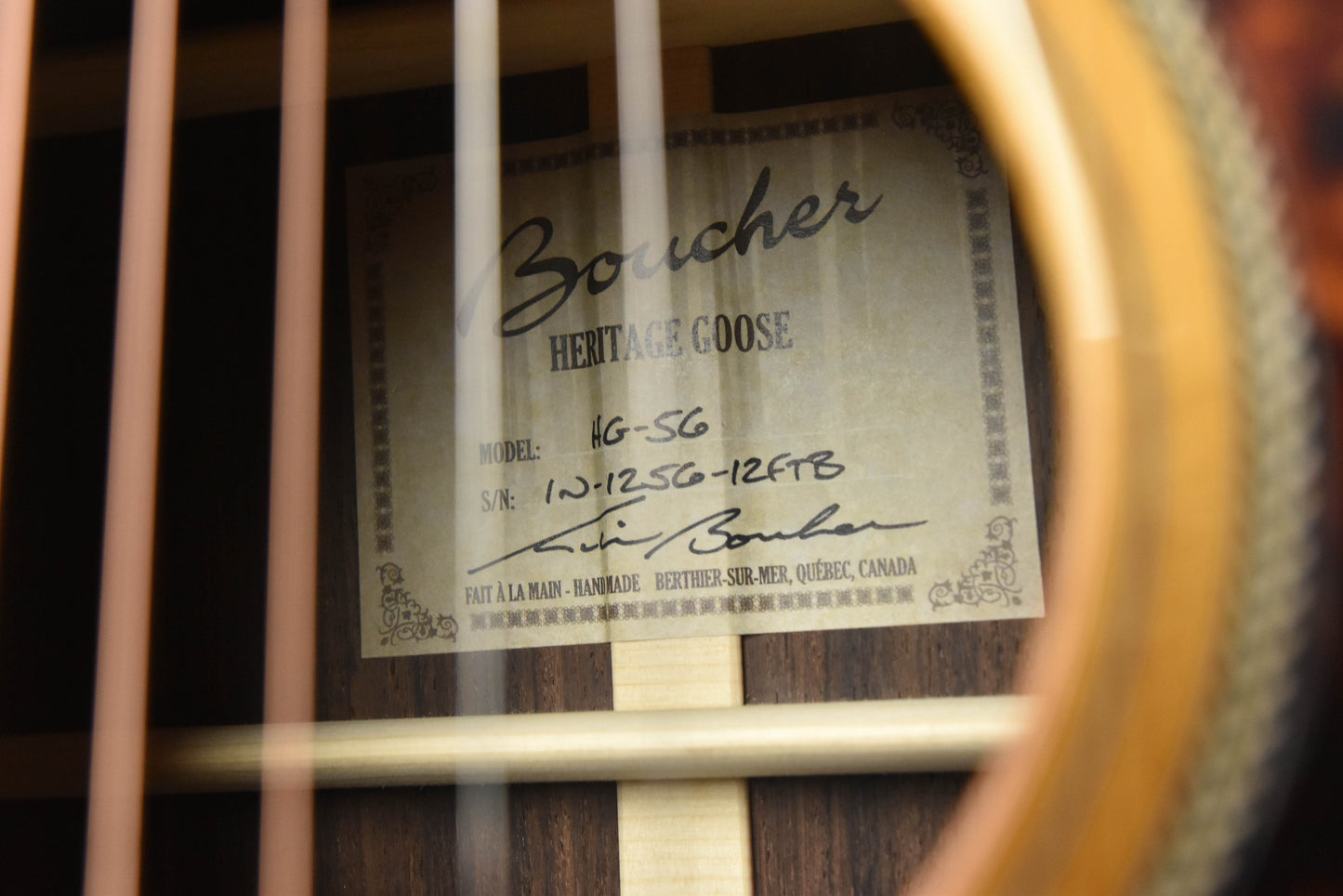 Boucher Heritage Goose 000-12 Fret Torrefied Adirondack Spruce and Rosewood Acoustic Guitar