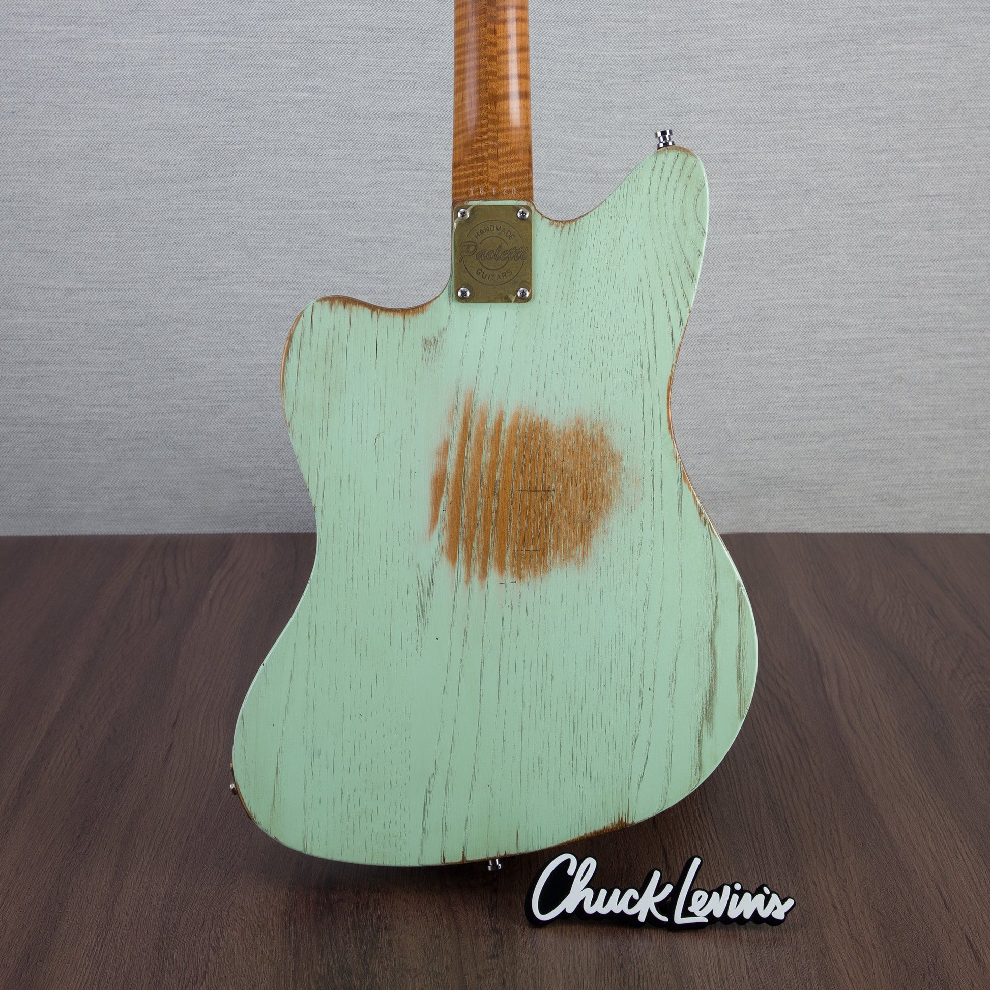 Paoletti Guitars 112 Lounge 2P90 - Sage Green with Bigsby