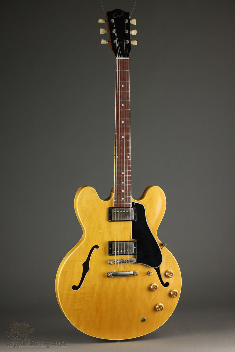 Creek CTF1959 Aged Natural Semi-Hollow Archtop Electric Guitar - New