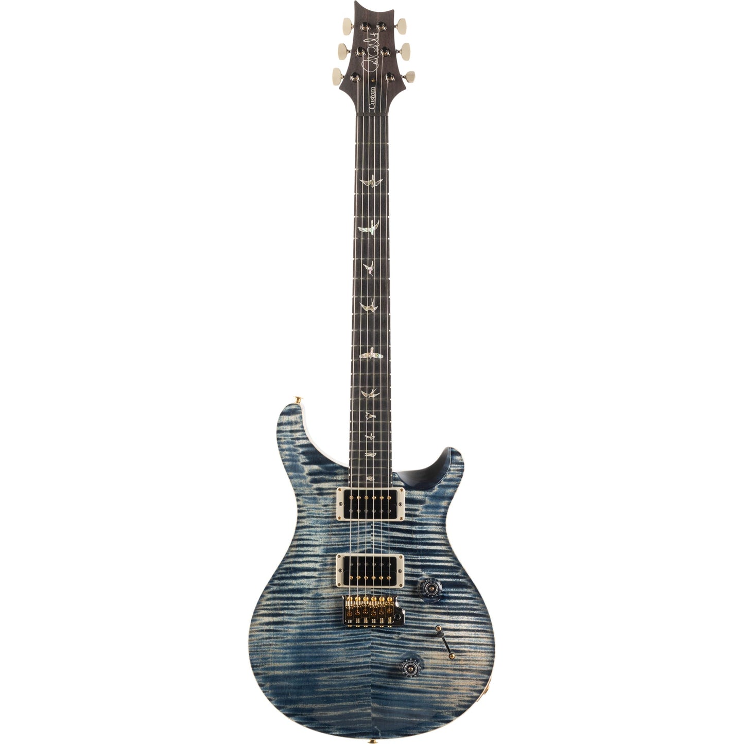 PRS 2024 Custom 24 10 Top Electric Guitar, Faded Whale Blue