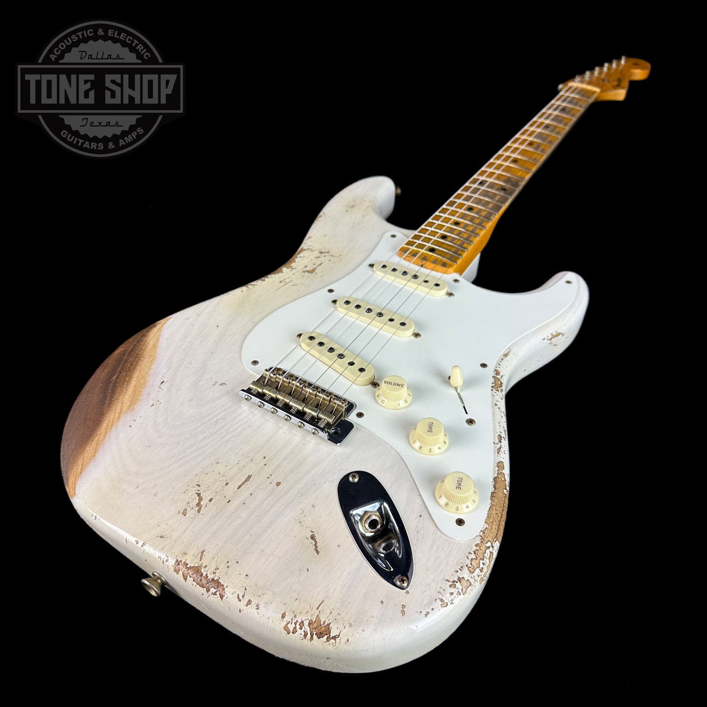Fender Custom Shop Time Machine '57 Strat Heavy Relic Aged White Blonde w/case