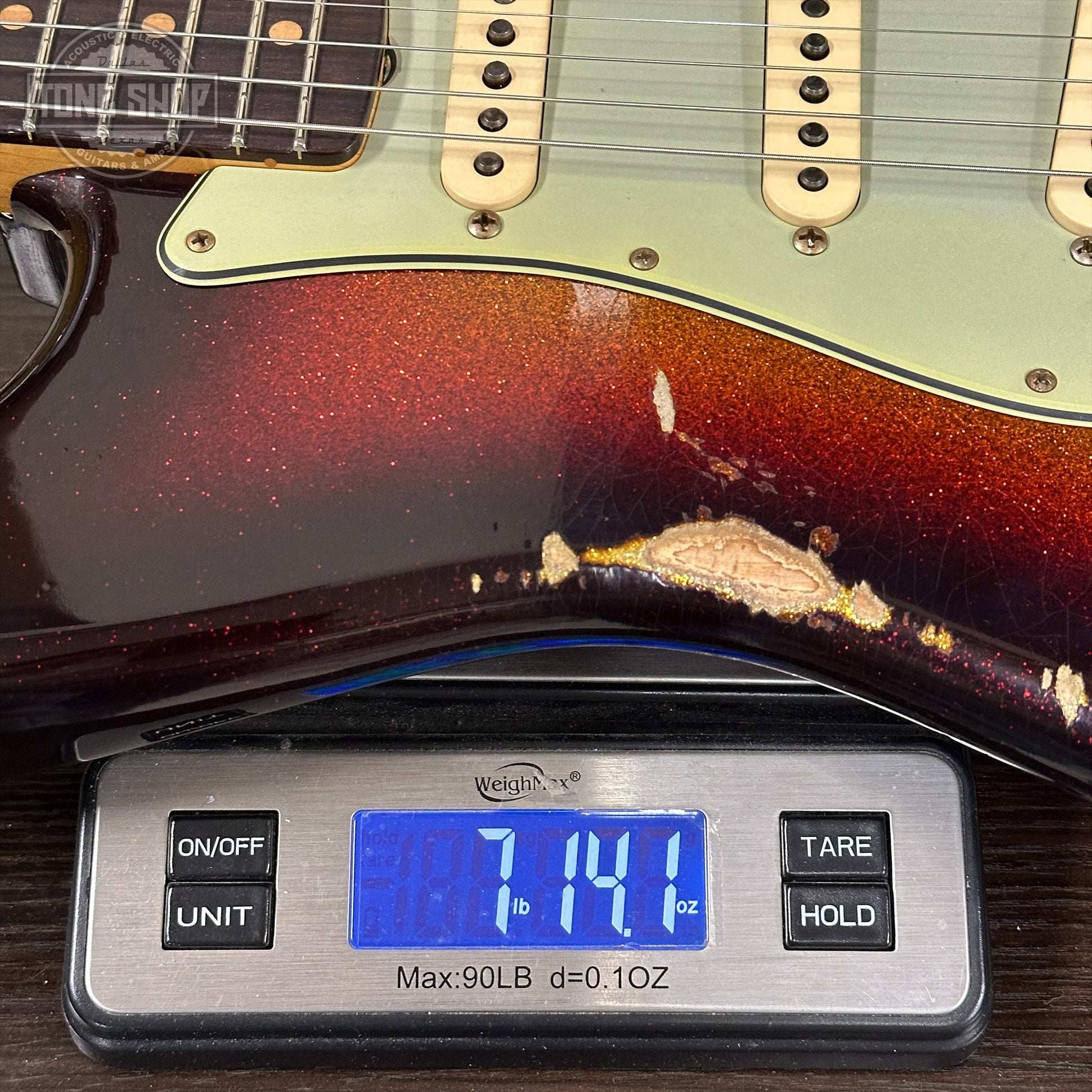 Fender Custom Shop 1963 Stratocaster Relic 3 Tone Sunburst Sparkle w/case TSLTD6OF10