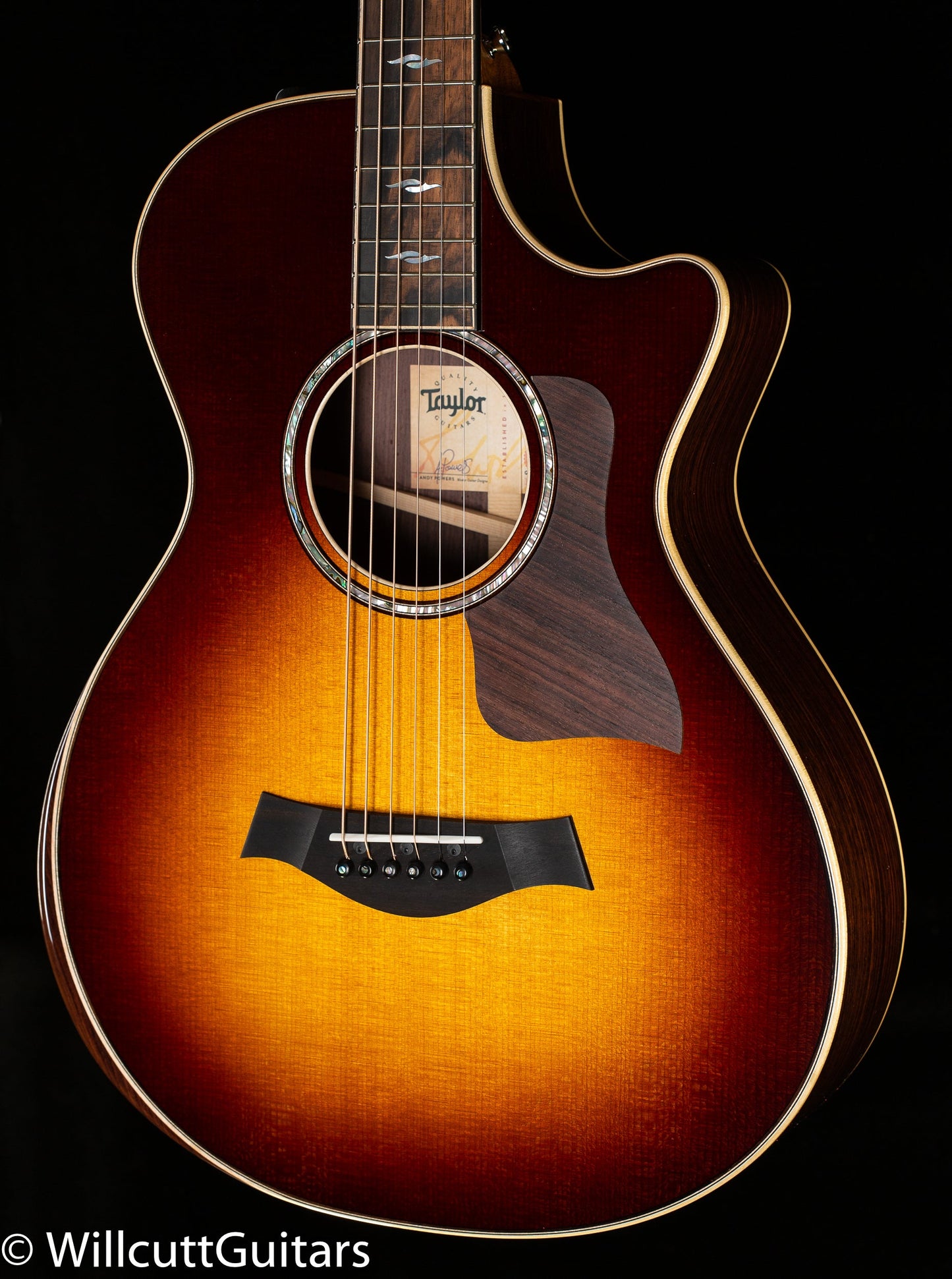 Taylor 812ce 12-Fret Grand Concert Radius Armrest Tobacco Sunburst (014)