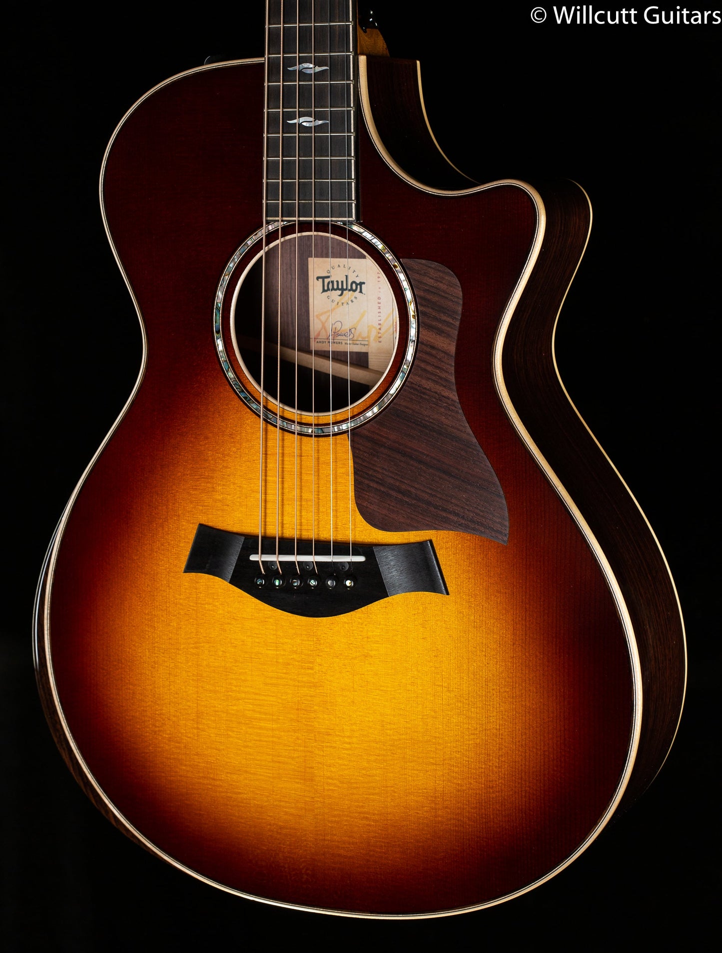 Taylor 812ce Grand Concert Tobacco Sunburst Top (016)