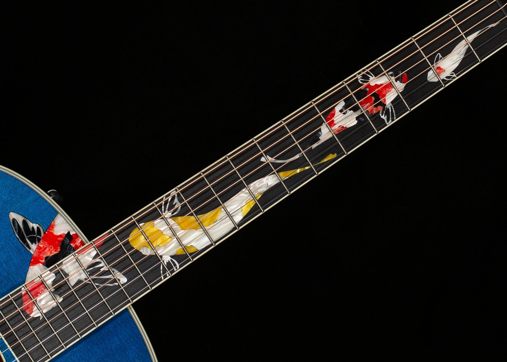 Taylor 2025 Custom #41 Koi C17e Acoustic-electric Guitar & Circa 74 Koi Amp Bundle, Living Jewel Blue (074)