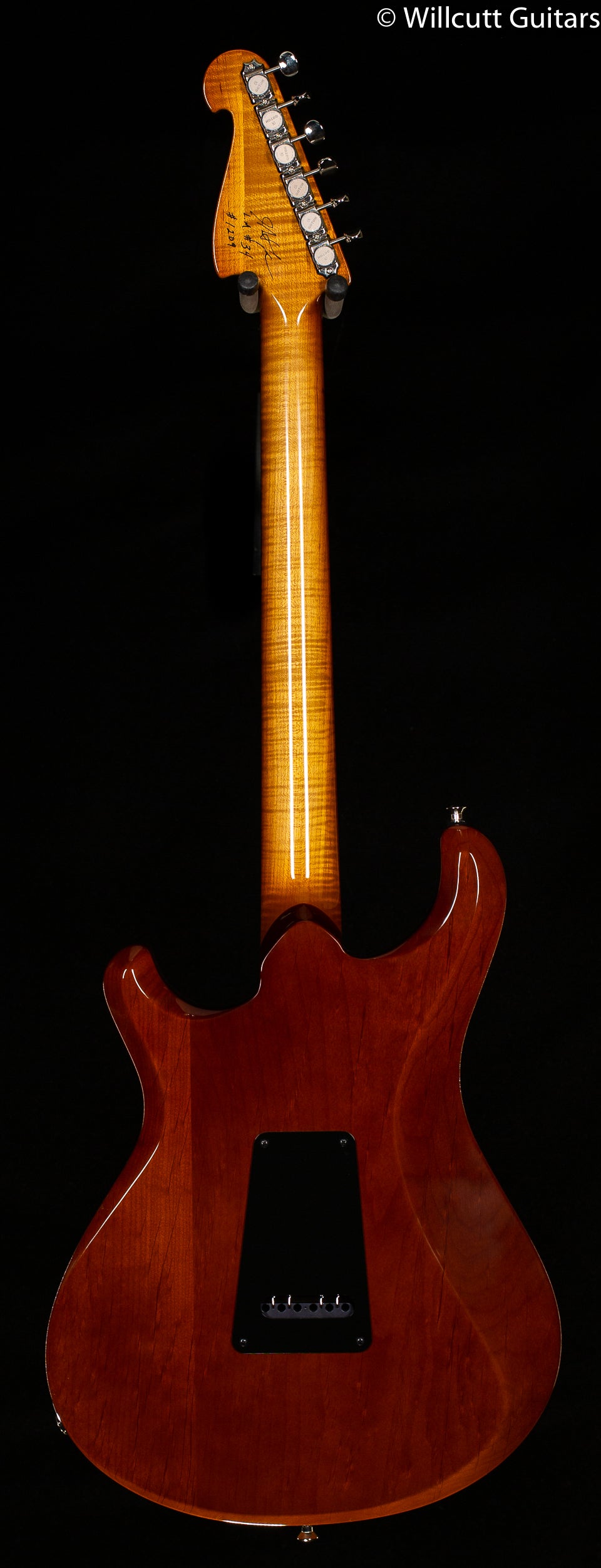 Knaggs Severn Trem Larry Mitchell Model Spalted Maple/Stone Inlay