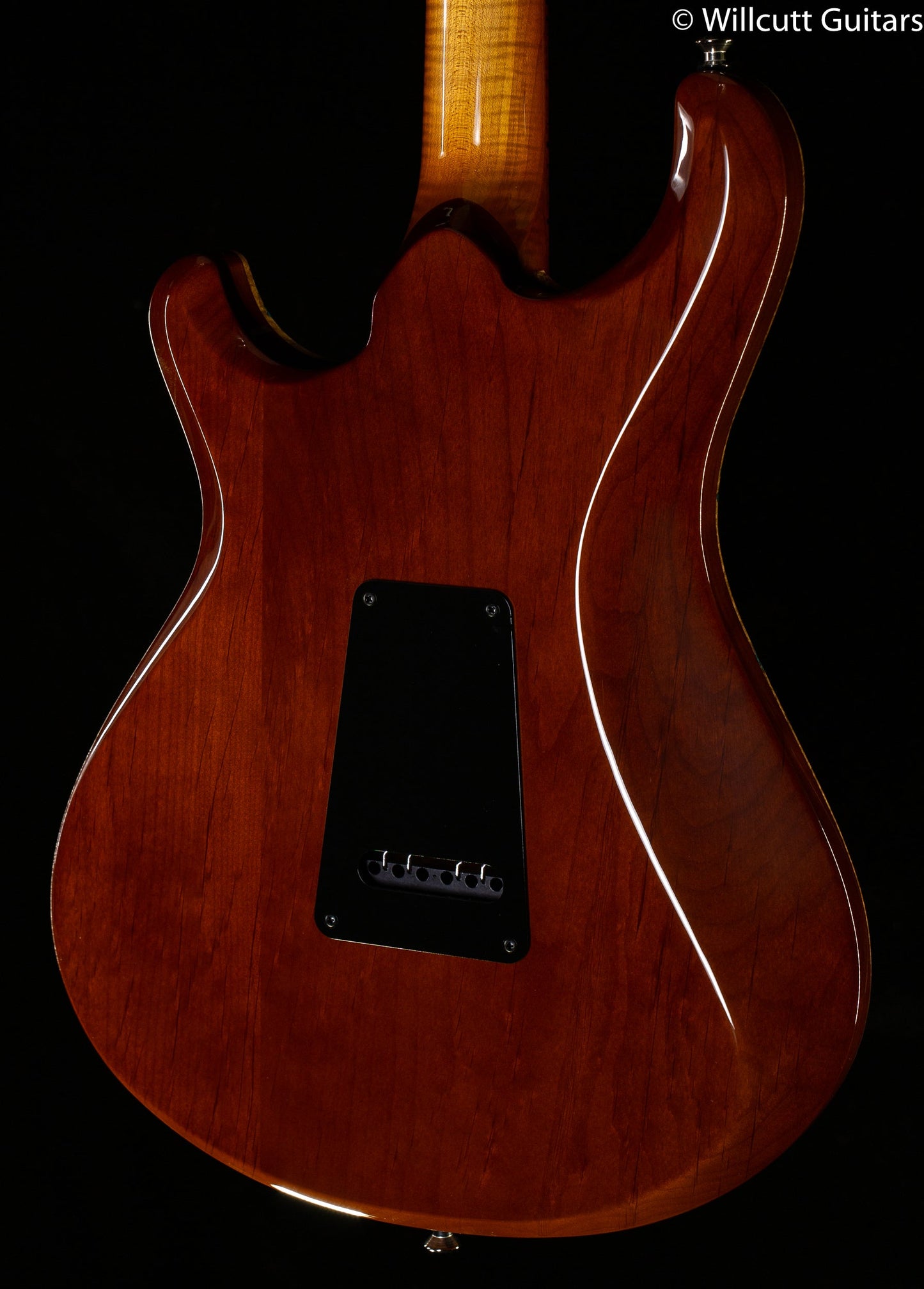 Knaggs Severn Trem Larry Mitchell Model Spalted Maple/Stone Inlay
