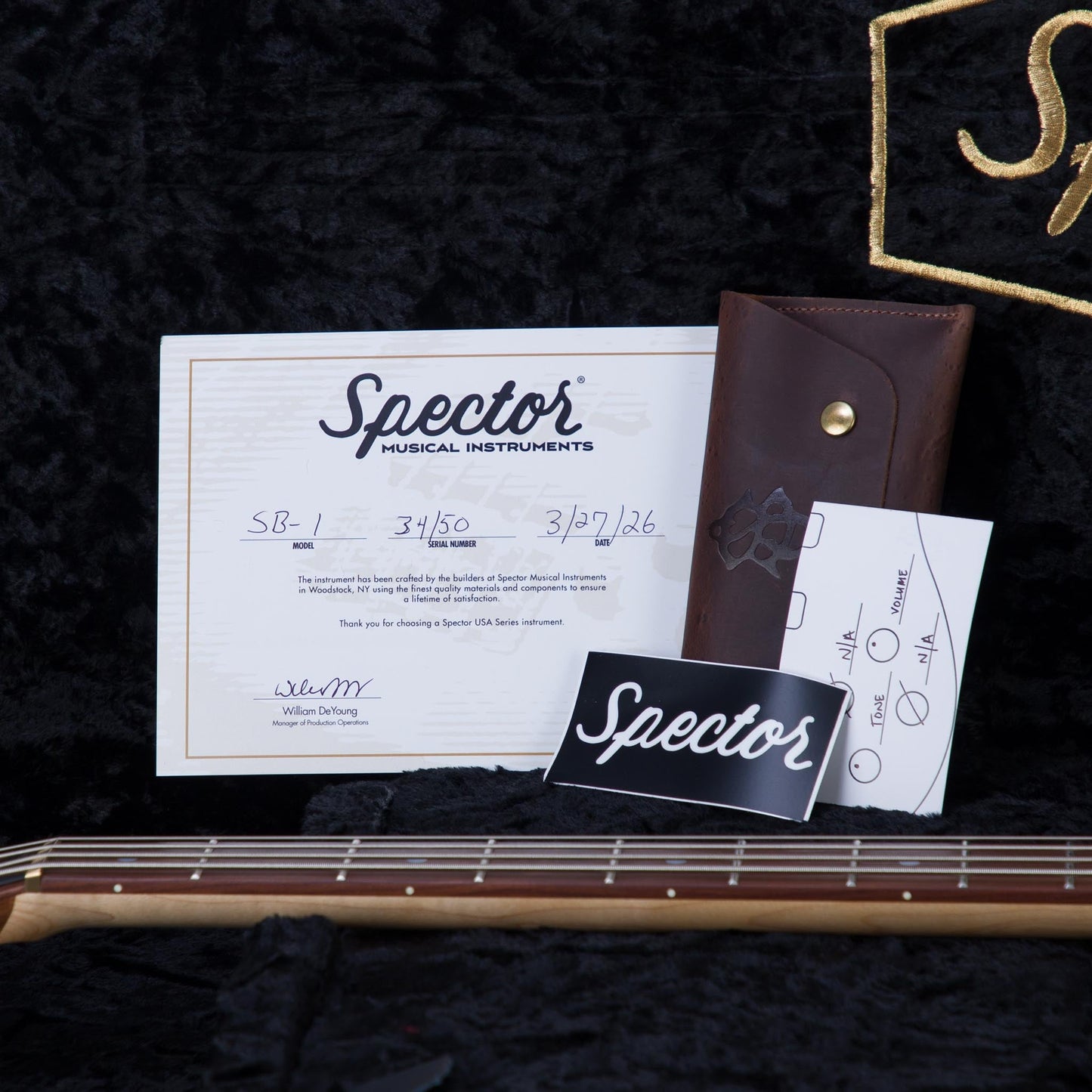 Spector USA Limited Edition SB-1 Walnut Electric Bass Guitar - #34