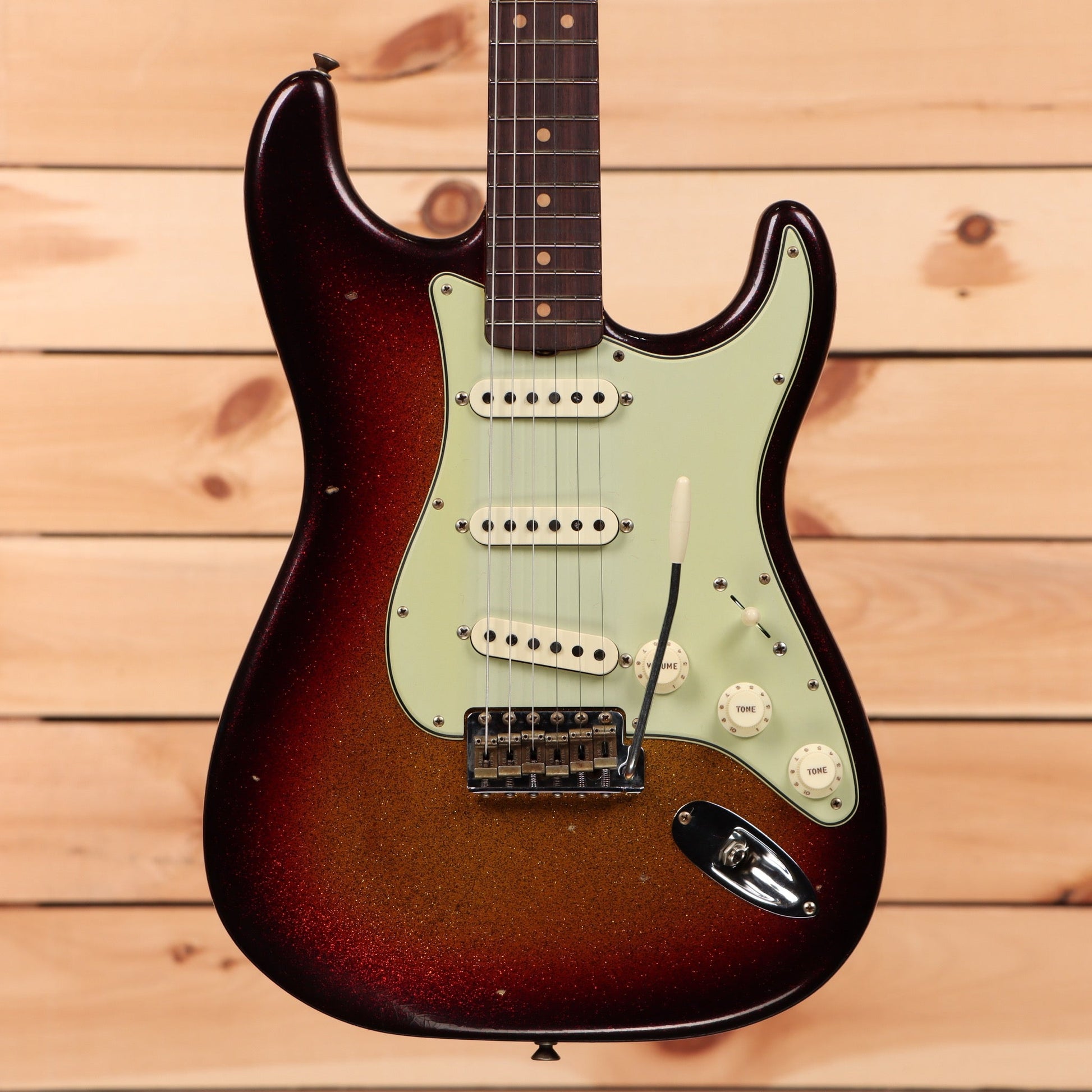 Fender Custom Shop Limited 1963 Sparkle Stratocaster Journeyman Relic - Sparkle 3 Color Sunburst