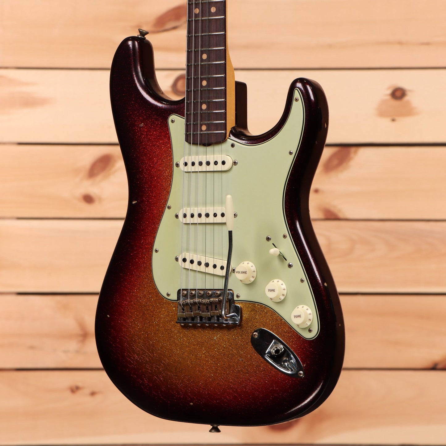 Fender Custom Shop Limited 1963 Sparkle Stratocaster Journeyman Relic - Sparkle 3 Color Sunburst