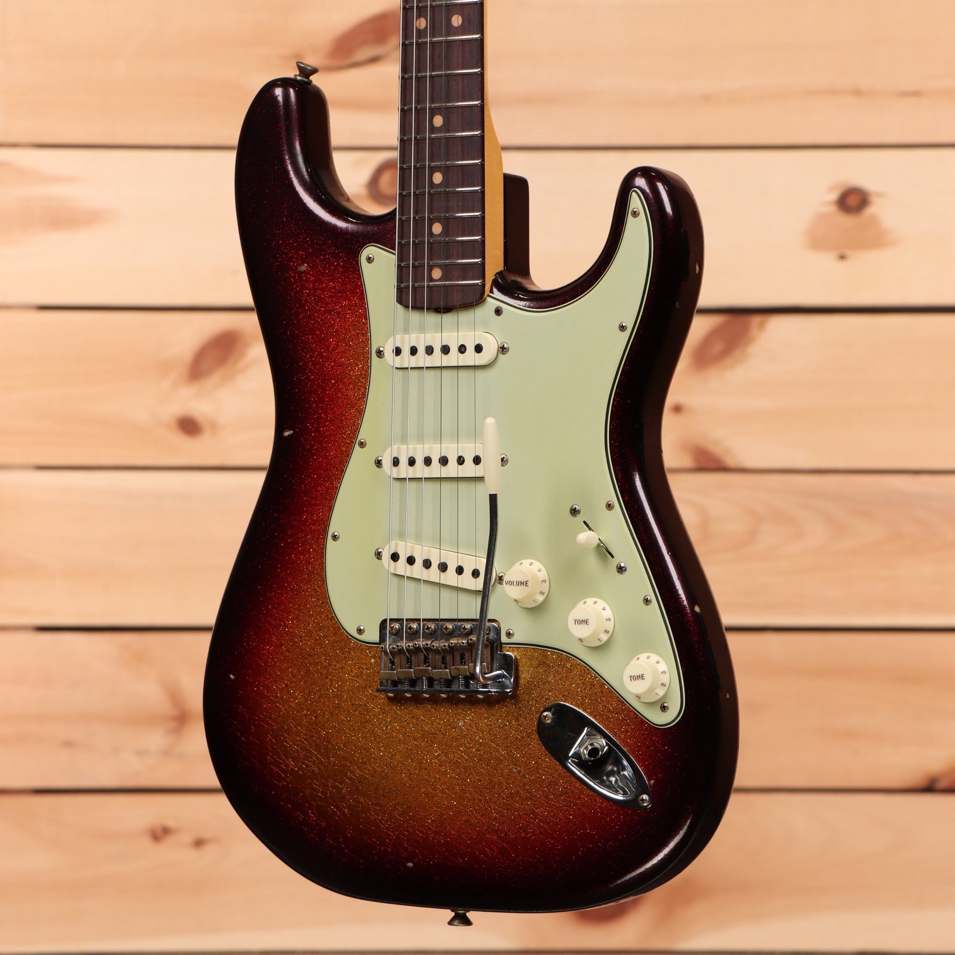 Fender Custom Shop Limited 1963 Sparkle Stratocaster Journeyman Relic - Sparkle 3 Color Sunburst