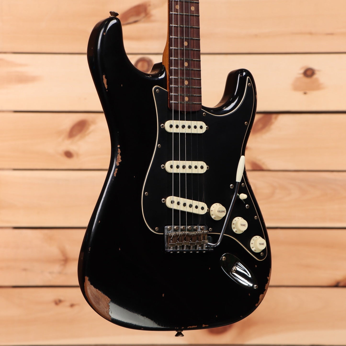 Fender Custom Shop Limited Roasted 1960 Dual Mag Stratocaster - Aged Black