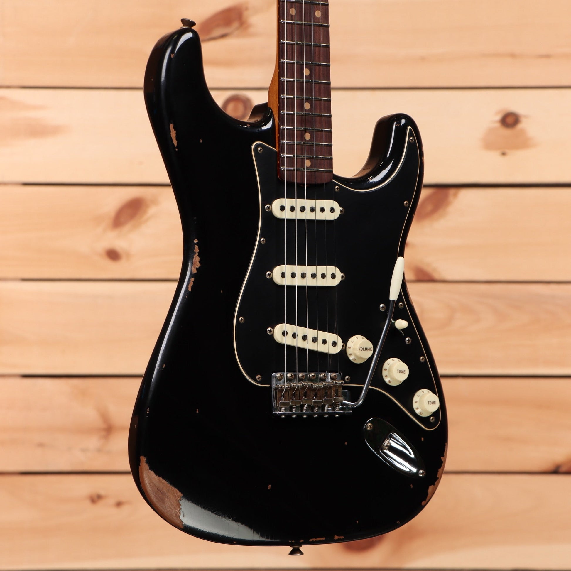 Fender Custom Shop Limited Roasted 1960 Dual Mag Stratocaster - Aged Black