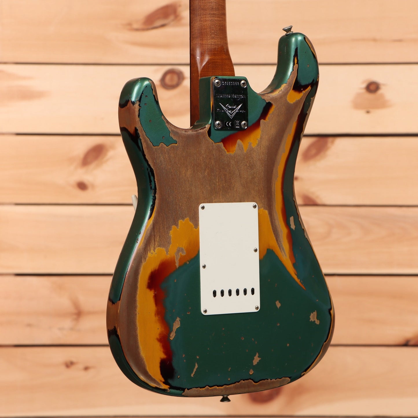 Fender Custom Shop Limited Roasted 1961 Stratocaster Super Heavy Relic - Aged Sherwood Green Metallic over 3 Color Sunburst